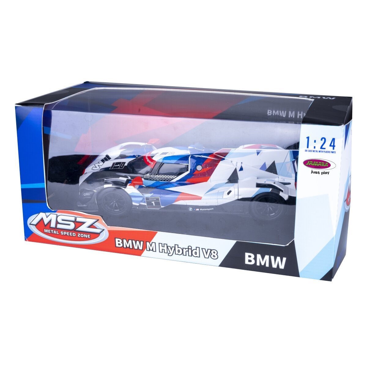 JAMARA BMW M Hybrid V8 Diecast 1:24 blau inkl. Knopfzellen ab 3 Jahren JAMARA BMW M Hybrid V8 Diecast 1:24 blau inkl. Knopfzellen ab 3 Jahren