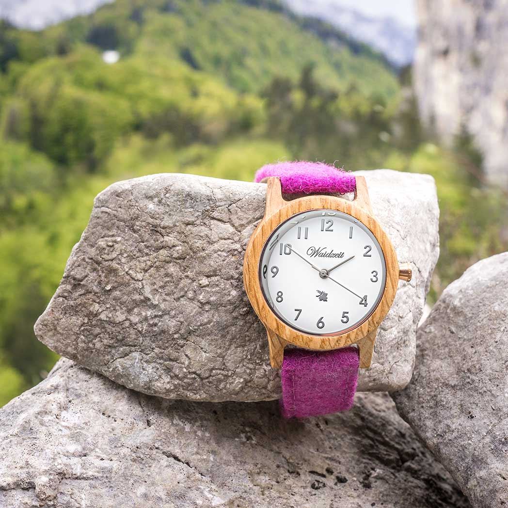 WAIDZEIT AWS0318LOPI Damenuhr Barrique Alpin weiß/pink WAIDZEIT AWS0318LOPI Damenuhr Barrique Alpin weiß/pink