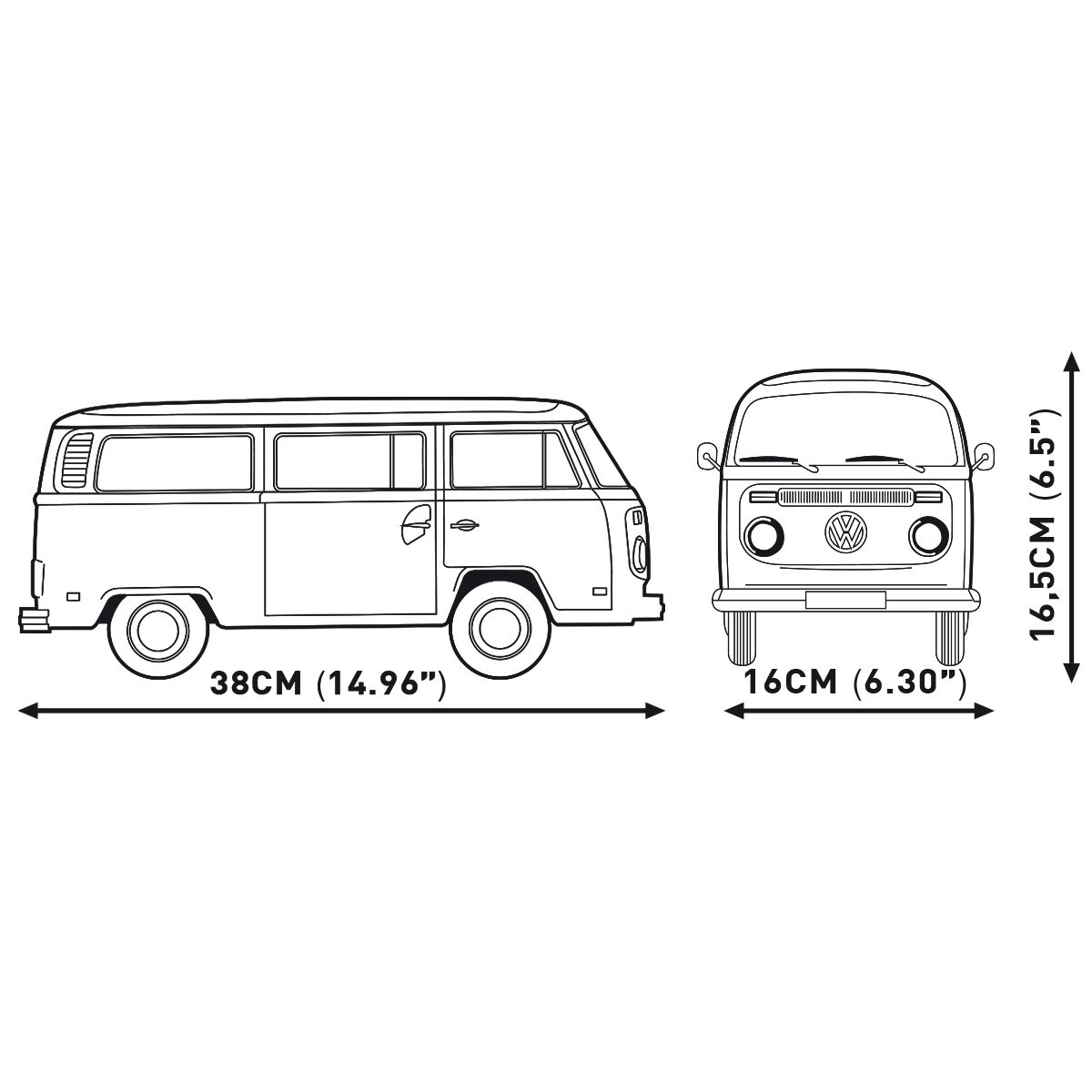 COBI 24362 - VW Transporter T2B BUS SCALE 1:12 - Bild 14