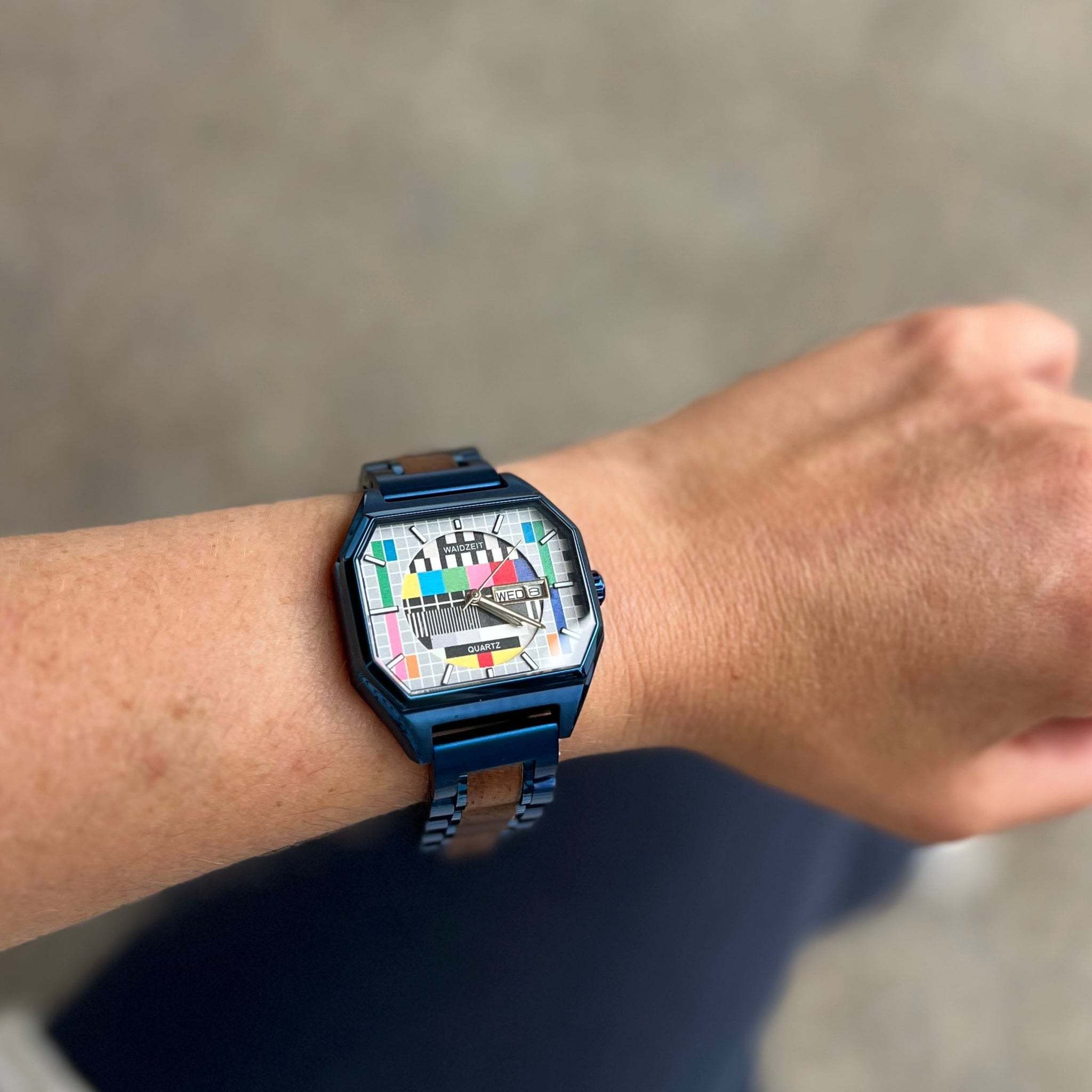 WAIDZEIT MO04 Armbanduhr Sendeschluss Blau WAIDZEIT MO04 Armbanduhr Sendeschluss Blau