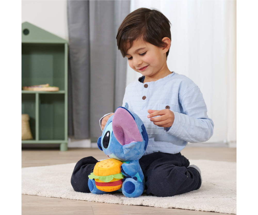 Disney Stitch mit Burger, 25cm