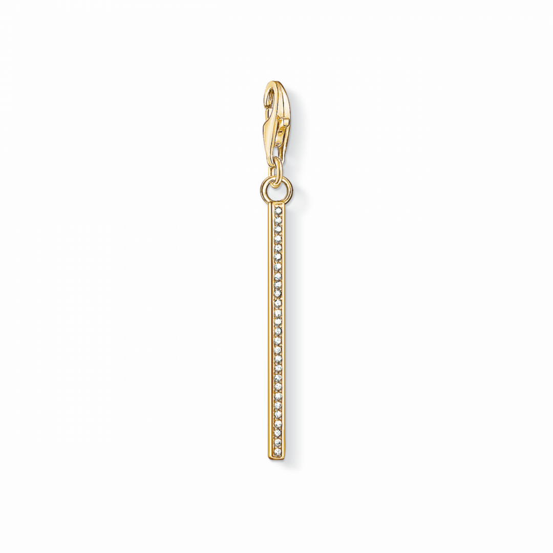 Thomas Sabo Anhänger Charm-Club Vertical Bar Gold 1577-414-14 Thomas, Sabo, Anhänger, Charm-Club, Vertical, Bar, Gold, 1577-414-14, Besteck, Löffel, Zubehör, Ohrring, Diamant