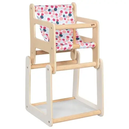 goki Holz-Puppenstuhl mit Tisch „2in1“ - umbaubarer Hochstuhl, ab 3 Jahren goki Holz-Puppenstuhl mit Tisch „2in1“ - umbaubarer Hochstuhl, ab 3 Jahren