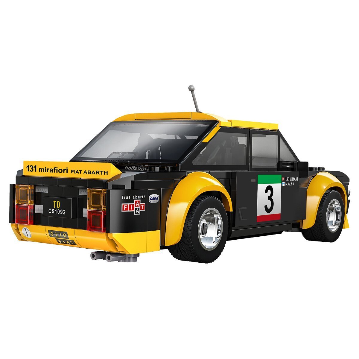 JAMARA CaDA Fiat Abarth 131 1:20 schwarz 2,4GHz Bricks ab 6 Jahren