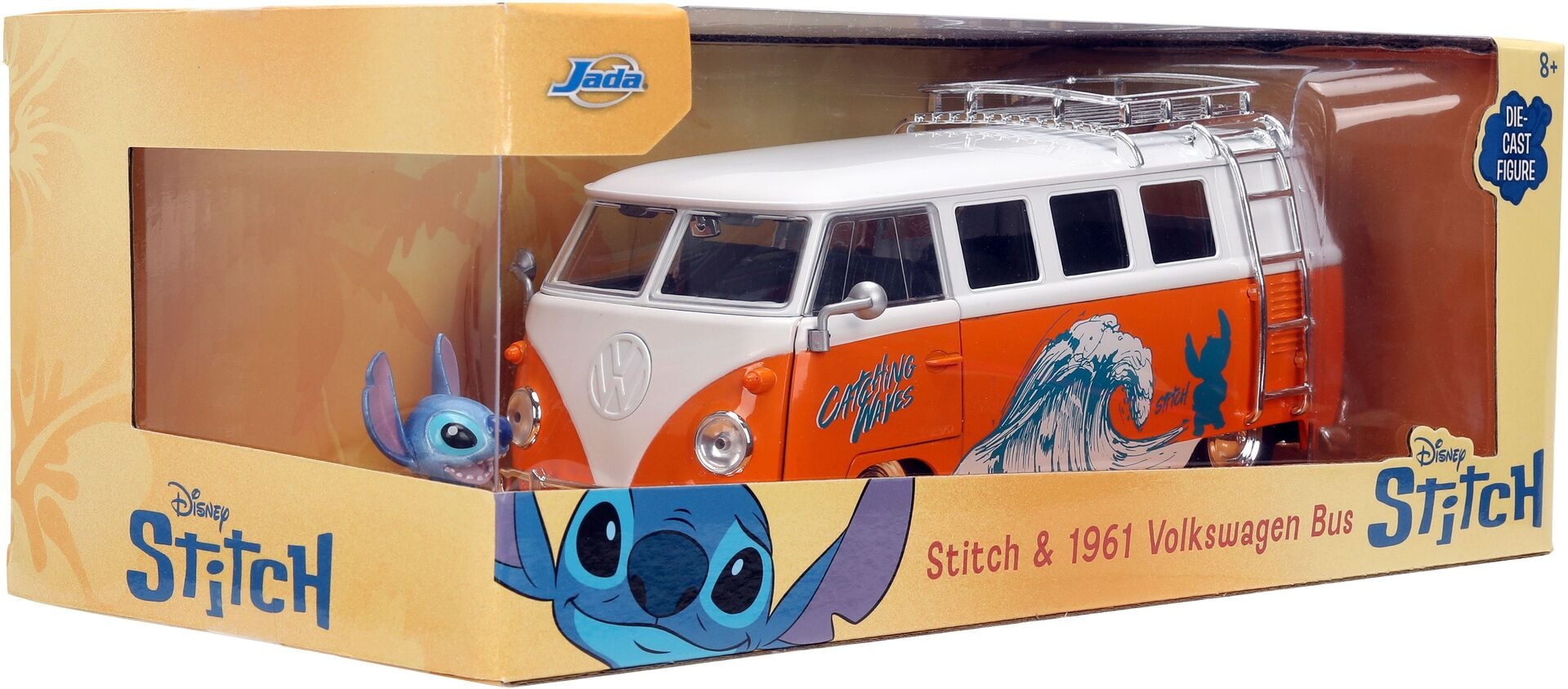 Stitch 1961 VW Bus 1:24 - SIMBA - SIMBA 9336340314R00 Produktfoto - SIMBA - Stitch 1961 VW Bus 1:24 - Modell SIMBA 9336340314R00 Produktbild fuer Online-Shop