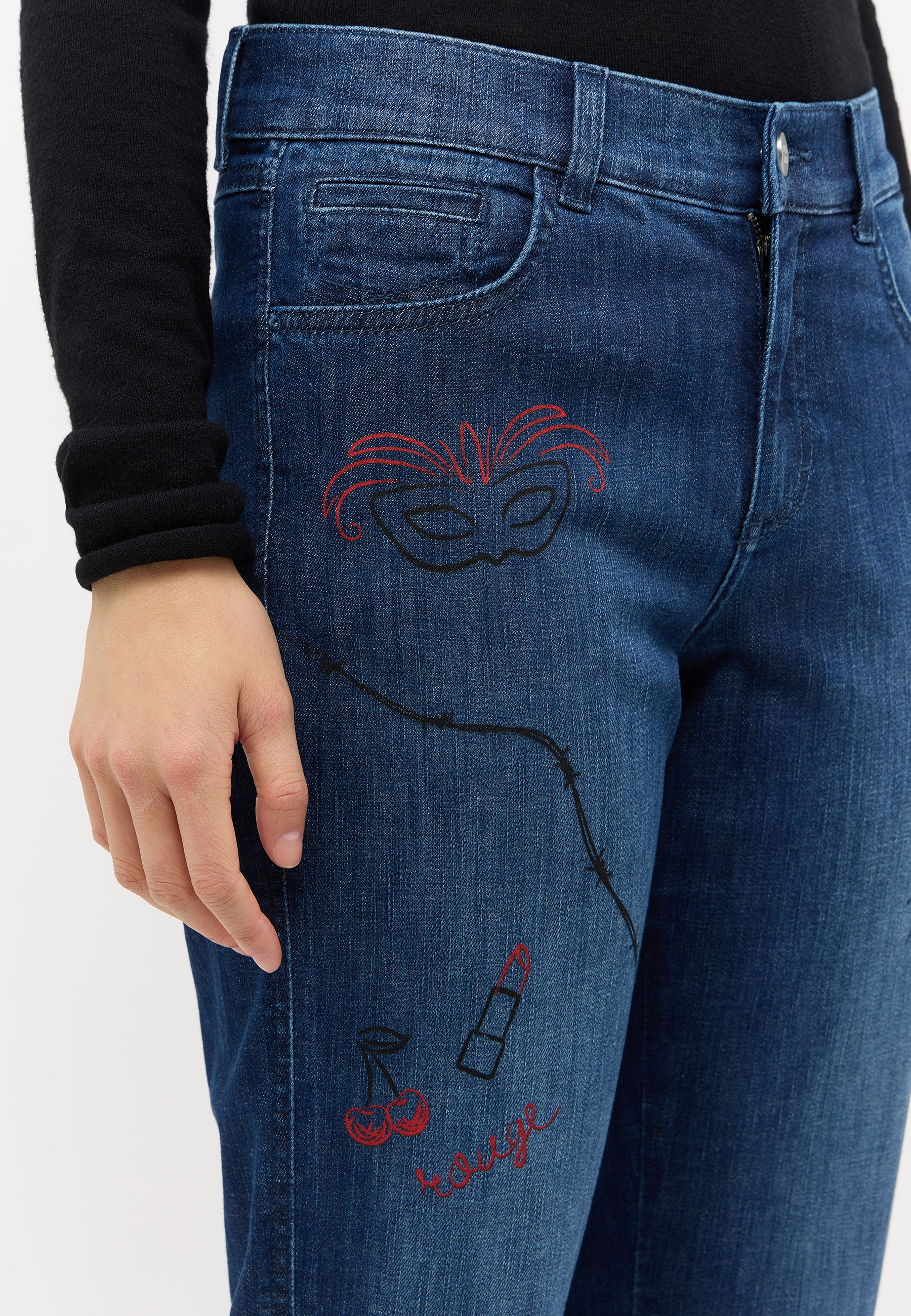 ANGELS 350812730 Damen Jeans Darleen Muse 7/8 Straight Fit - Blau - 6 ANGELS 350812730 Damen Jeans Darleen Muse 7/8 Straight Fit - Blau - 6