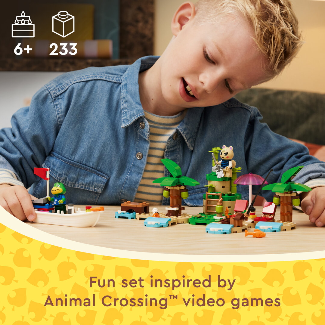 LEGO® Animal Crossing™ Käptens Insel-Bootstour 77048 Junge, Kind, Männlich, Person, Gesicht