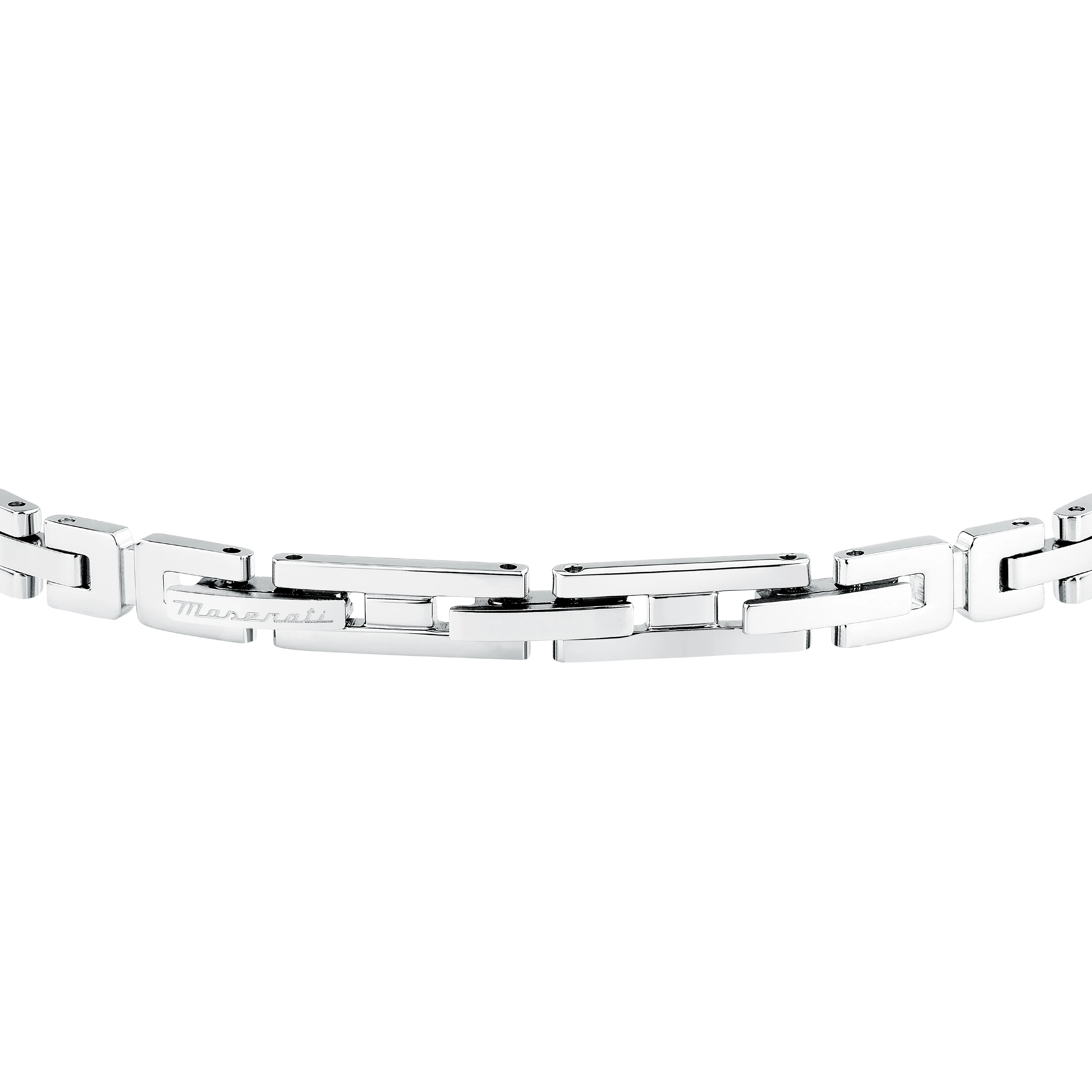 Maserati Armband Herren Silber/schwarz 18+3.5cm Maserati Armband Herren Silber/schwarz 18+3.5cm