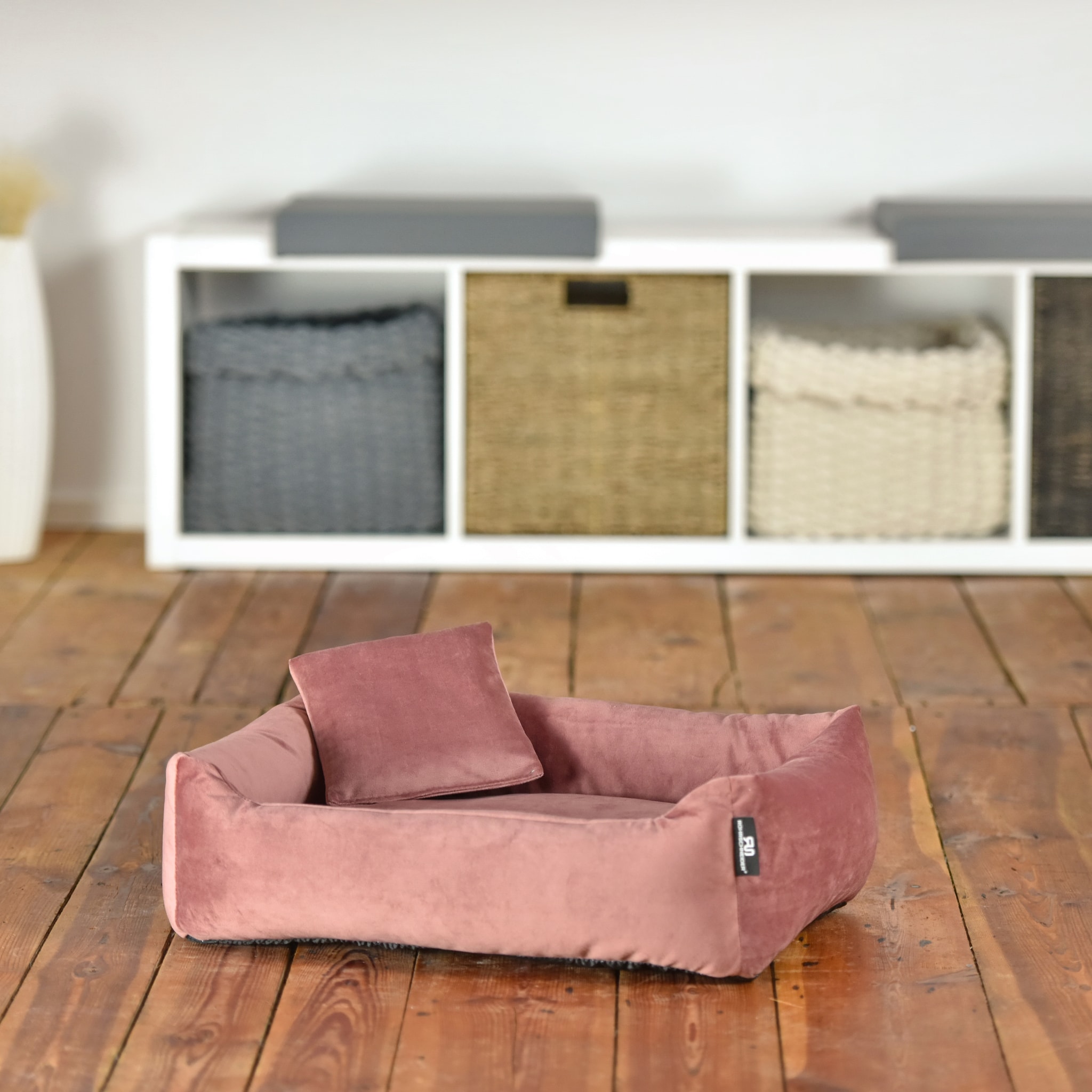 Rohrschneider – RS 22241 – Kuschelsofa Samt rosa Gr.3 – Rose – Haustiermöbel