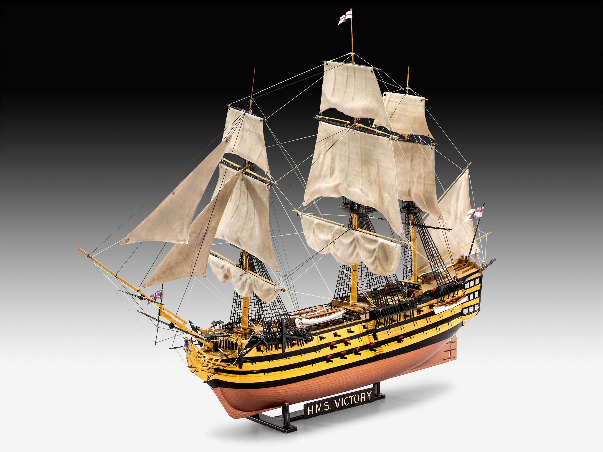 Revell 05408 H.M.S. Victory - Legendäres Flaggschiff im Maßstab 1:225 Boot, Segelboot, Transport, Fahrzeug, Wasserfahrzeug