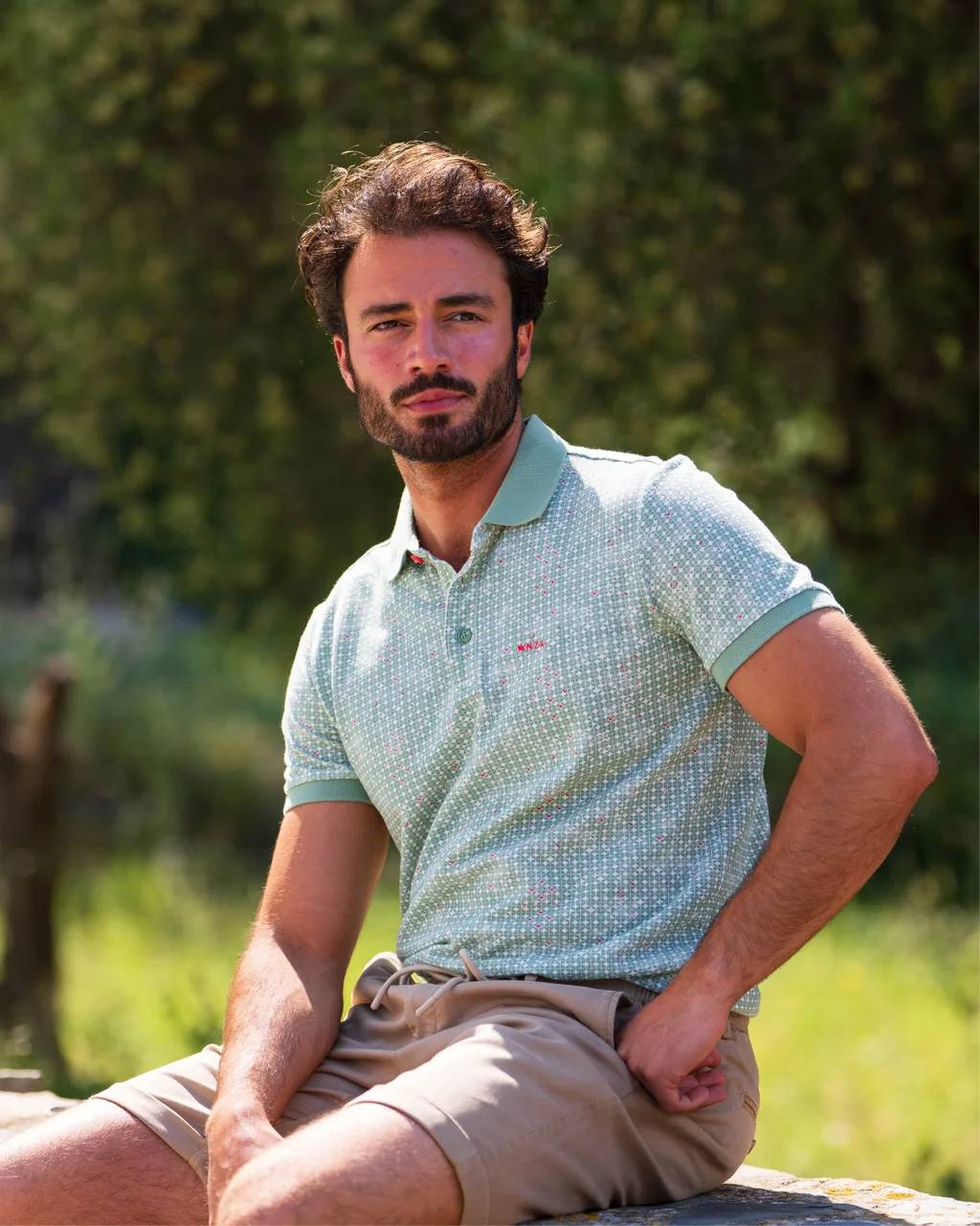 NZA 26CN103MG Poloshirt - Nebelgrün - Bild 2