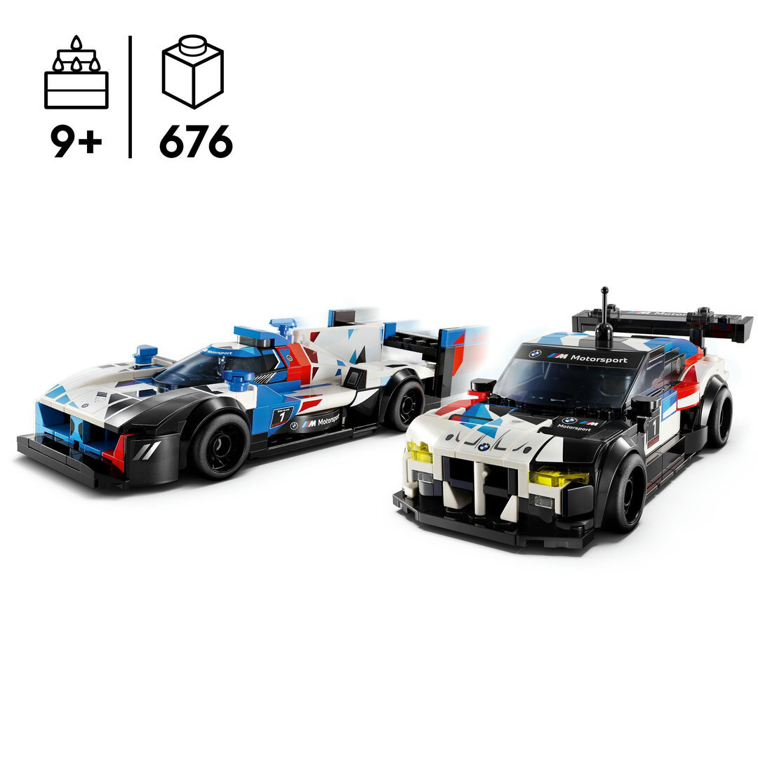 LEGO® Speed Champions BMW M4 GT3 & BMW M Hybrid V8 76922 Maschine, Rad, Auto, Formel Eins, Spielzeug