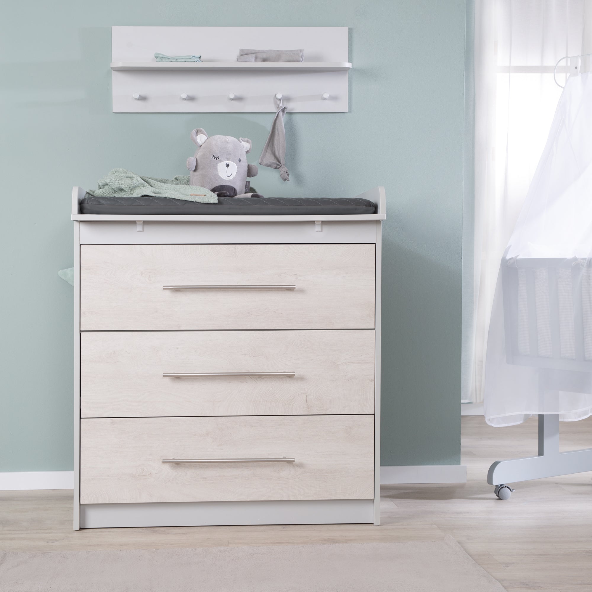 Roba 308121L250 Wickelauflage Graphite gesteppt dunkelgrau – Wickelauflagen - Produktbild 3