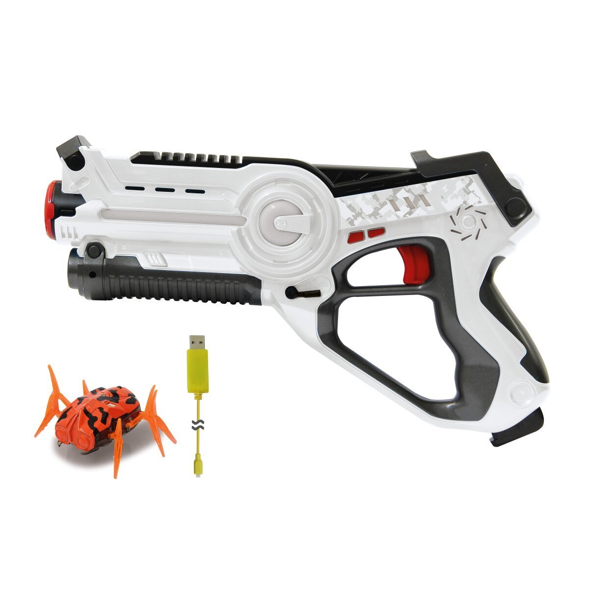 JAMARA Impulse Laser Gun Bug Hunt Set weiss/orange ab 8 Jahren JAMARA Impulse Laser Gun Bug Hunt Set weiss/orange ab 8 Jahren