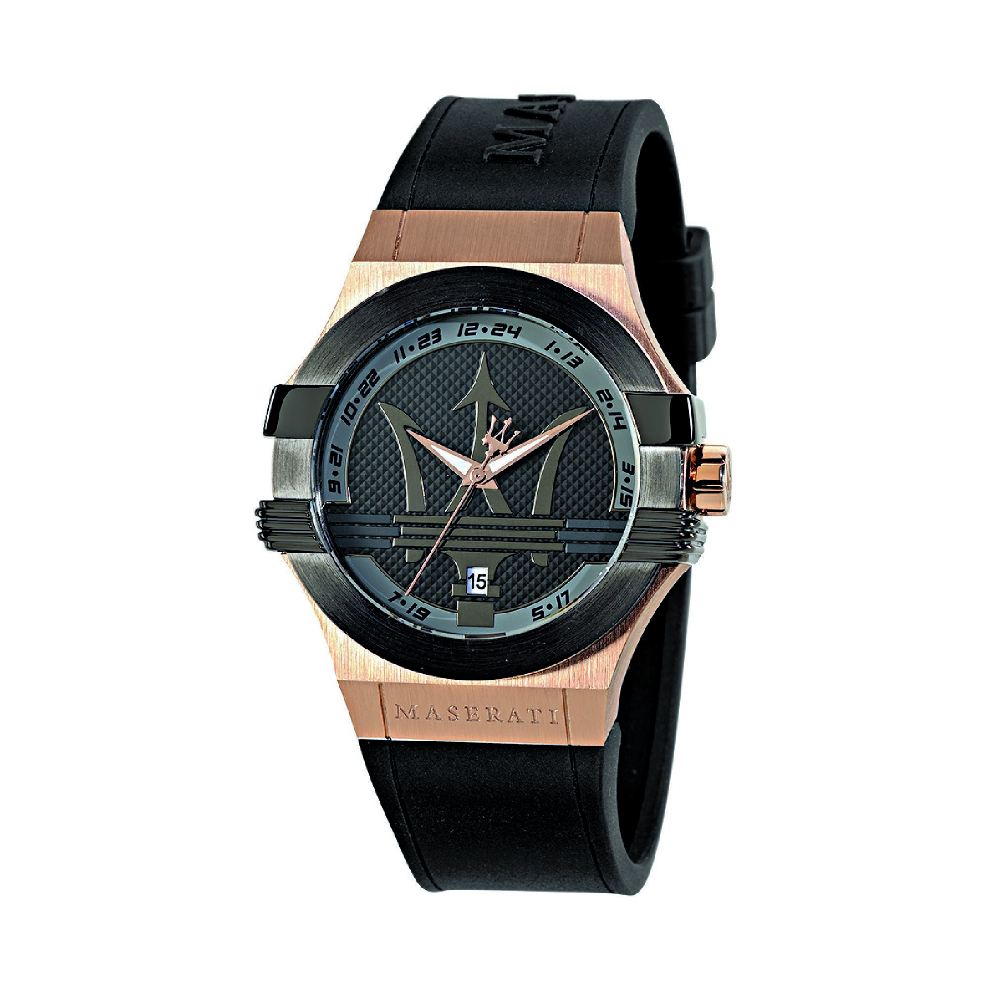 Maserati Potenza Herrenuhr Quarz 42mm Schwarz