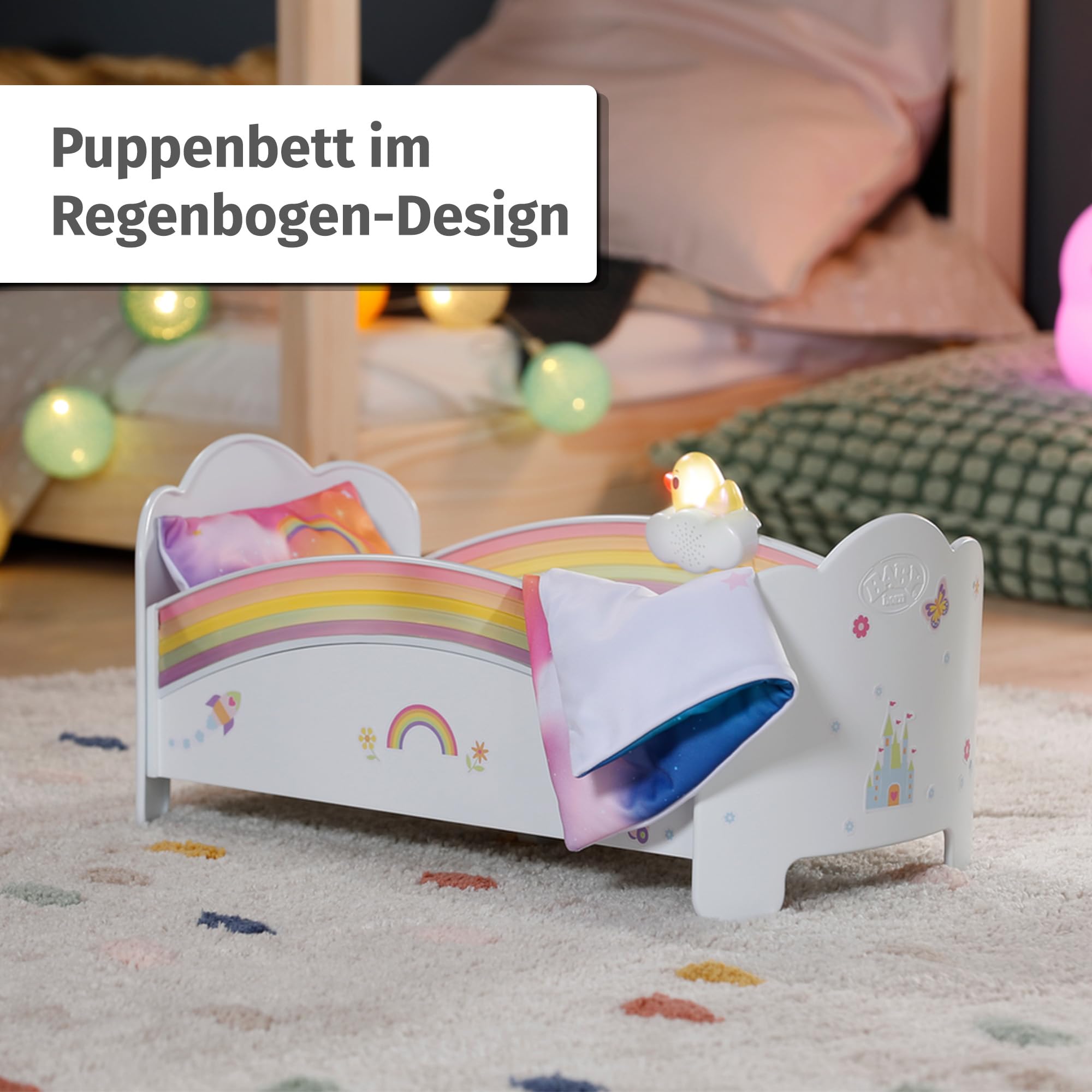 BABY born® Regenbogen Bett
