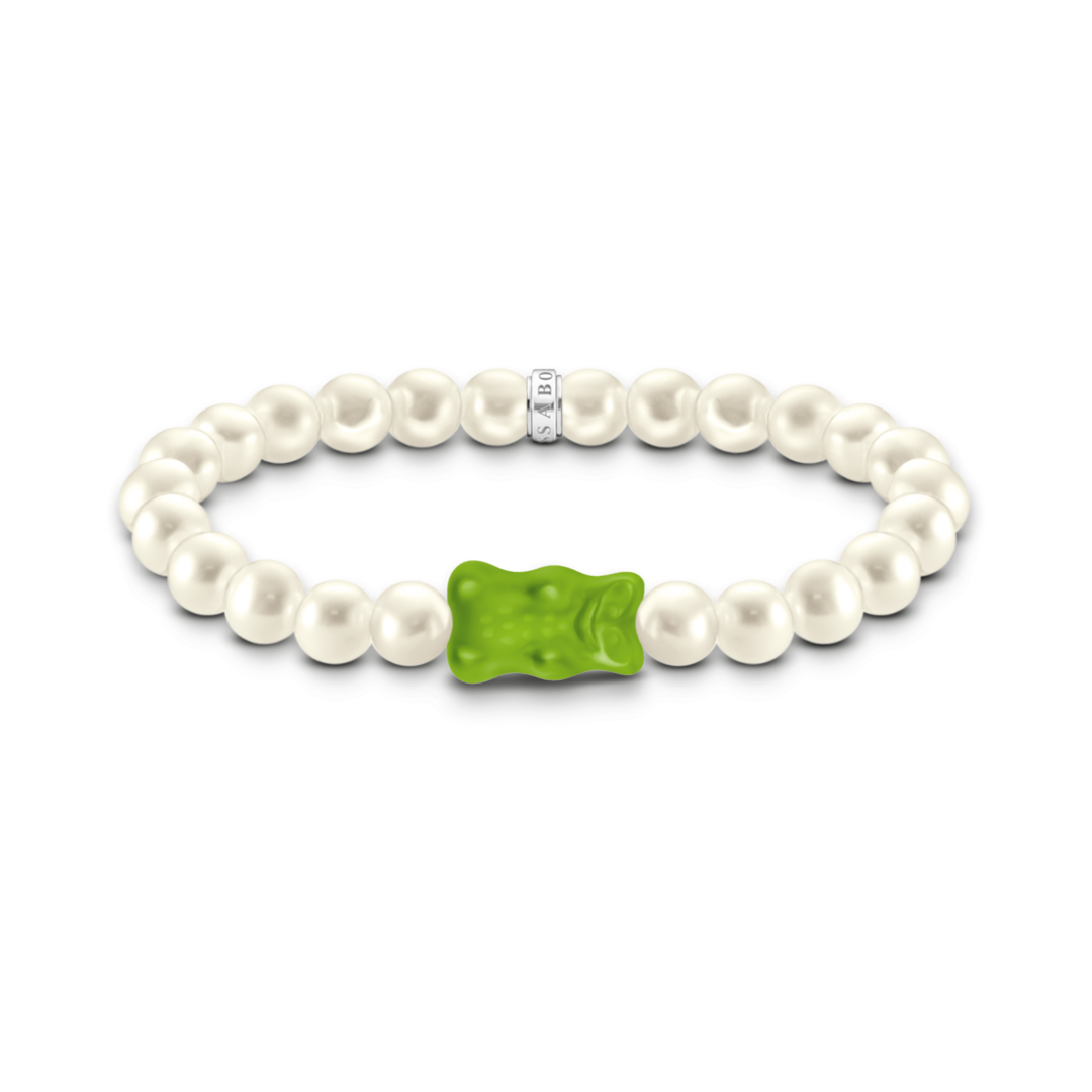 Thomas, Sabo, Armband, Mit, Haribo, Perlene, Goldbär, Länge, 15, Cm, Grün, A2154-017-6-L15