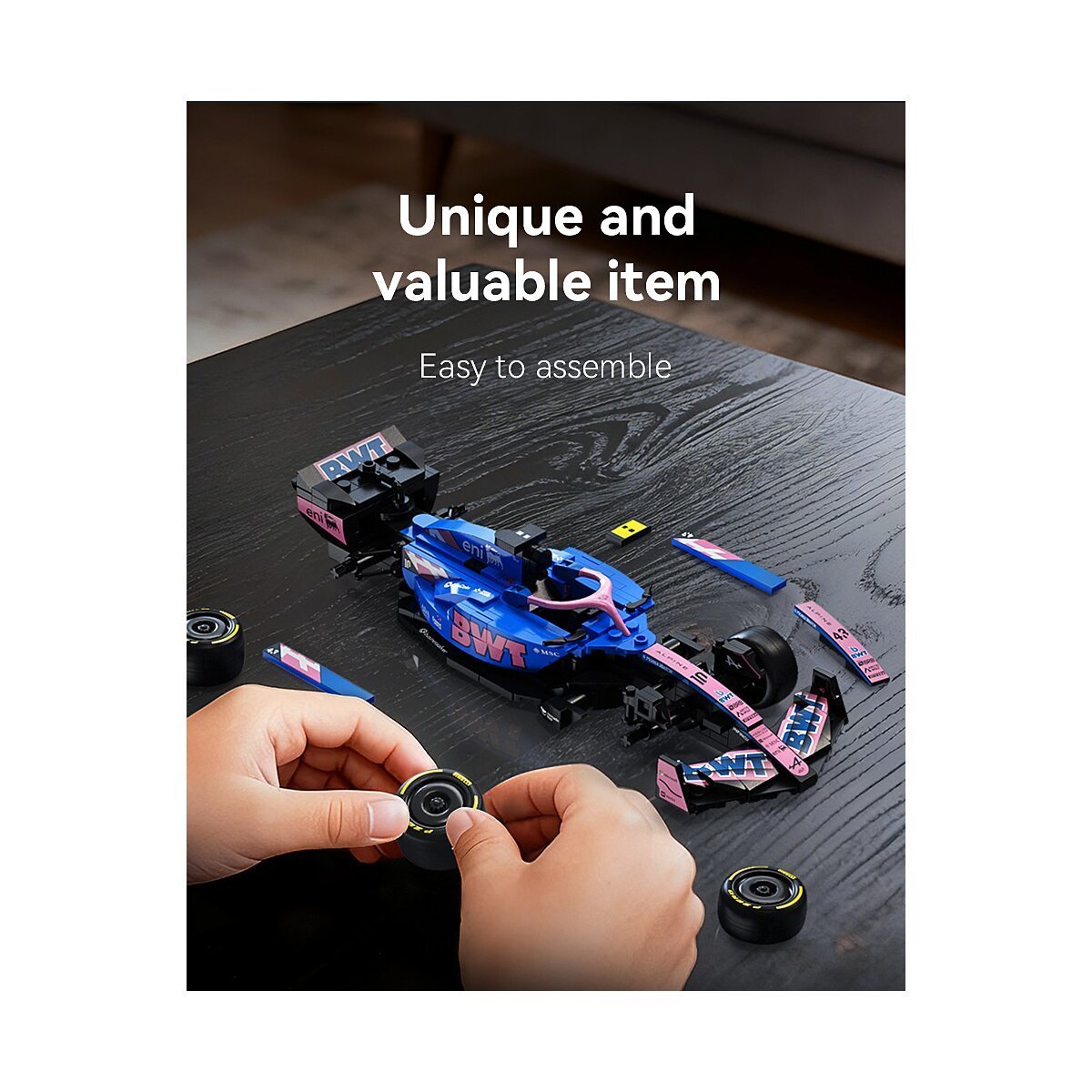 JAMARA CaDA BWT Alpine Formula One™ Team A525 1:24 blau Bricks ab 8 Jahren