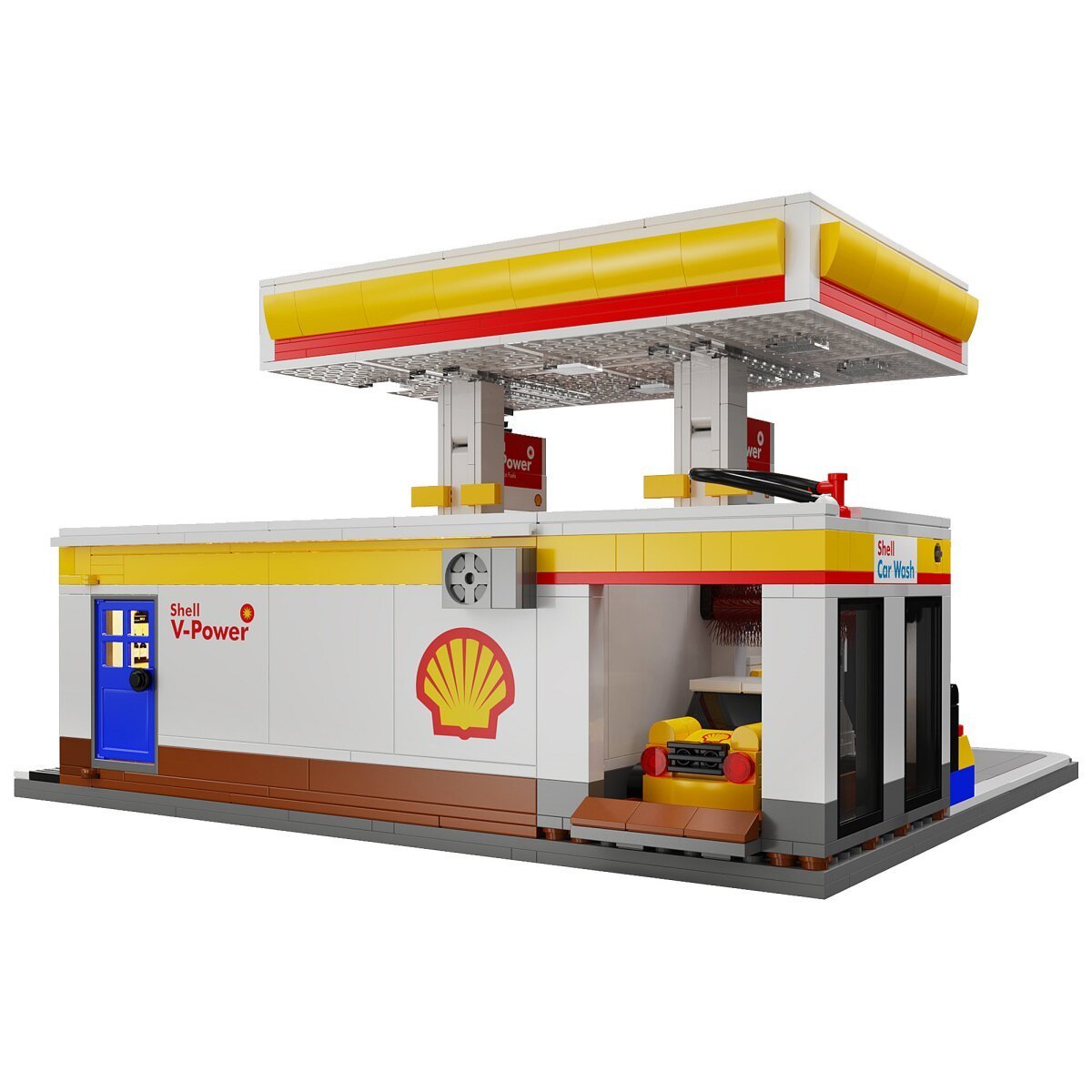 JAMARA CaDA Shell Tankstelle mit Shop und Waschanlage 1:30 Bricks ab 14 Jahren