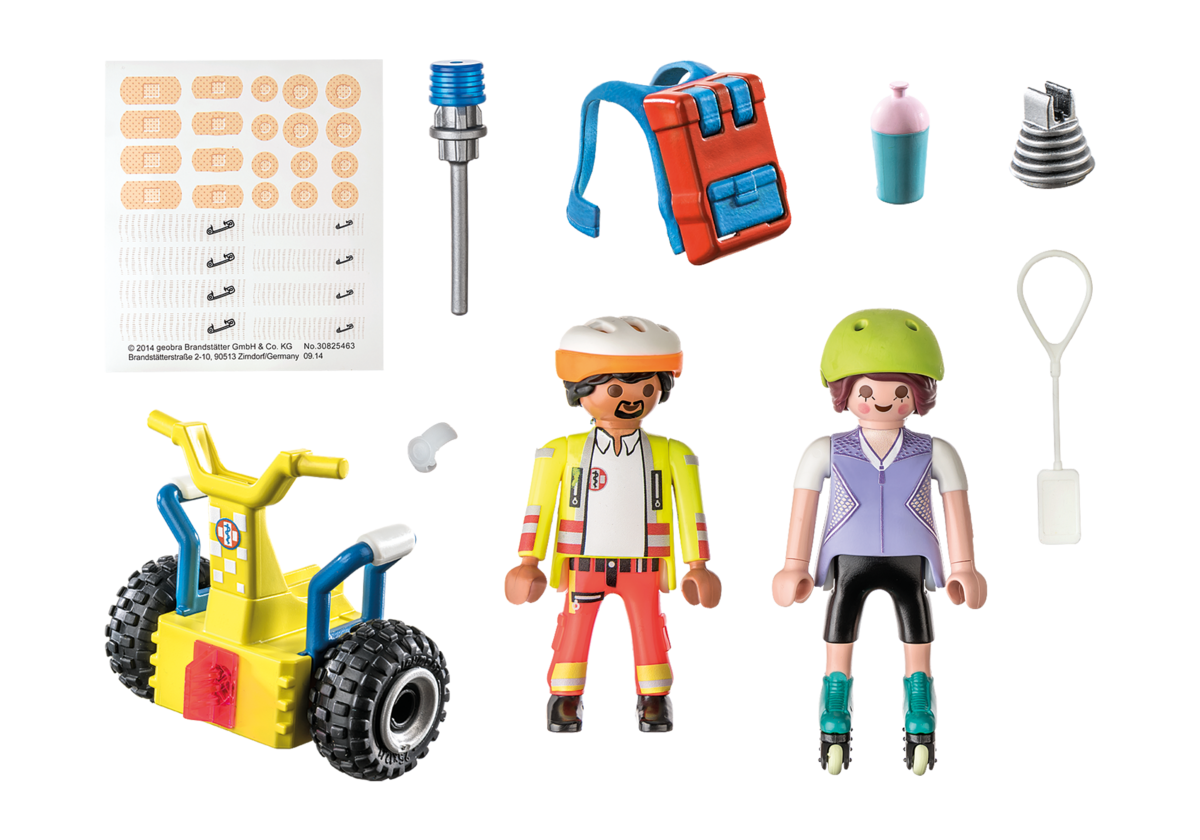 PLAYMOBIL 71257 Starter Pack Rettung mit Balance-Racer Schutzhelm, Helm, Person, Shaker, Rad