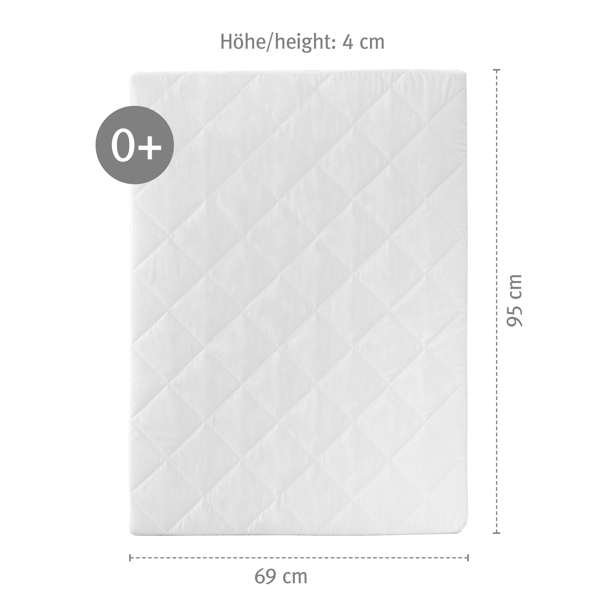 Roba 0308W Laufgittermatratze, rechteckig weiß – Matratzen - Produktbild 3