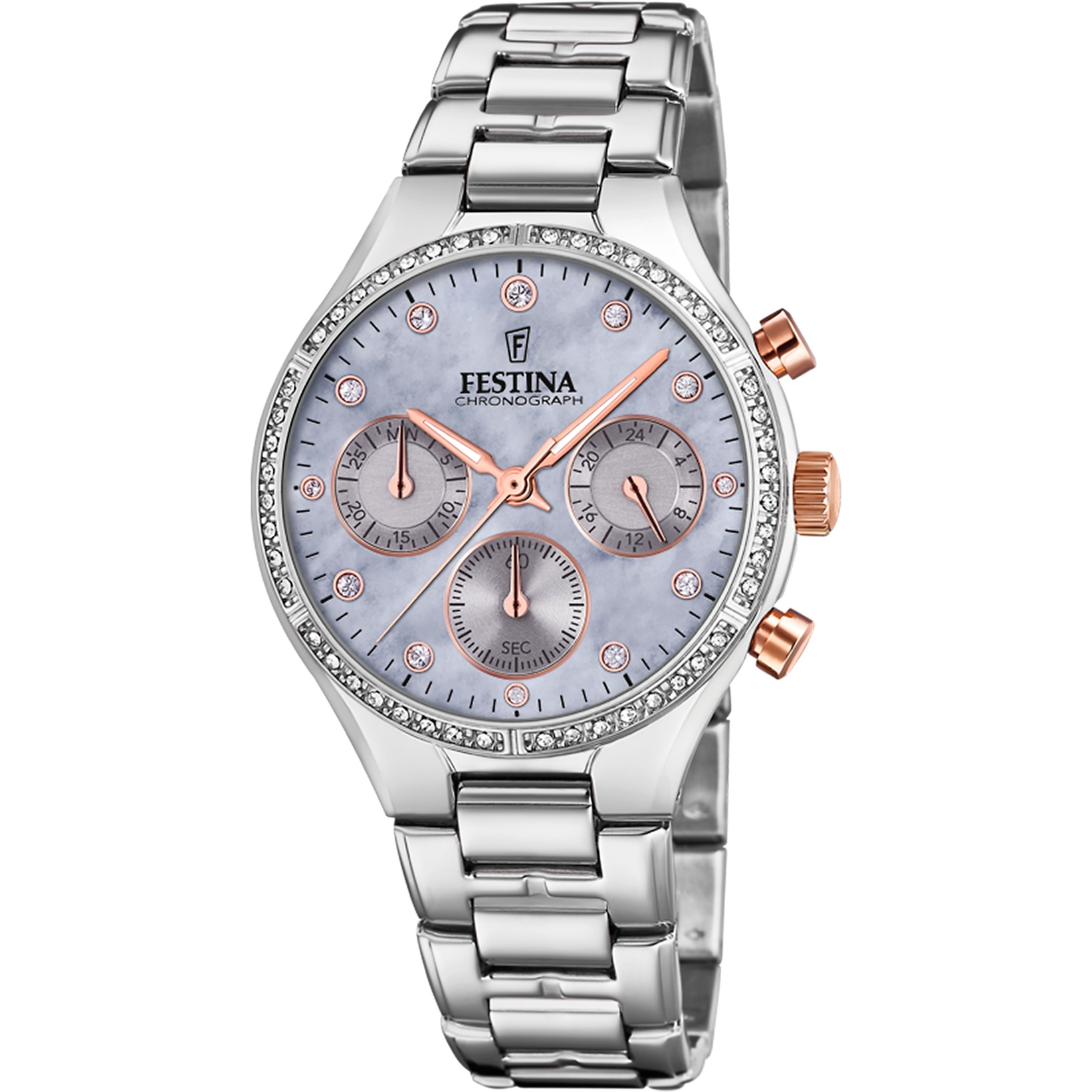 FESTINA DAMEN UHR BOYFRIEND COLLECTION F20401/3 EDELSTAHL ARMBAND