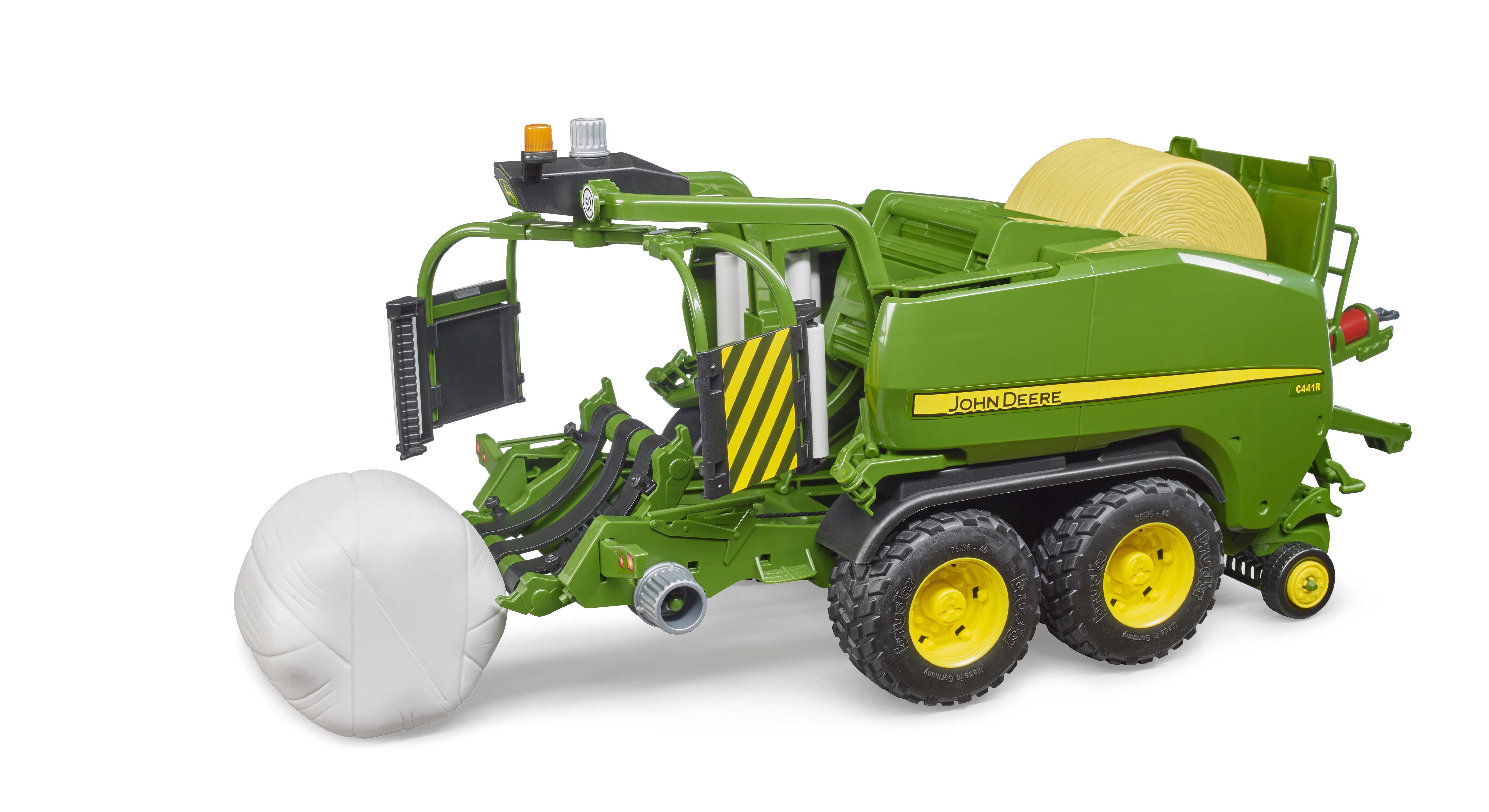 BRUDER 02032 - John Deere Rundballen-Presswickelkombination C441R - Bild 4