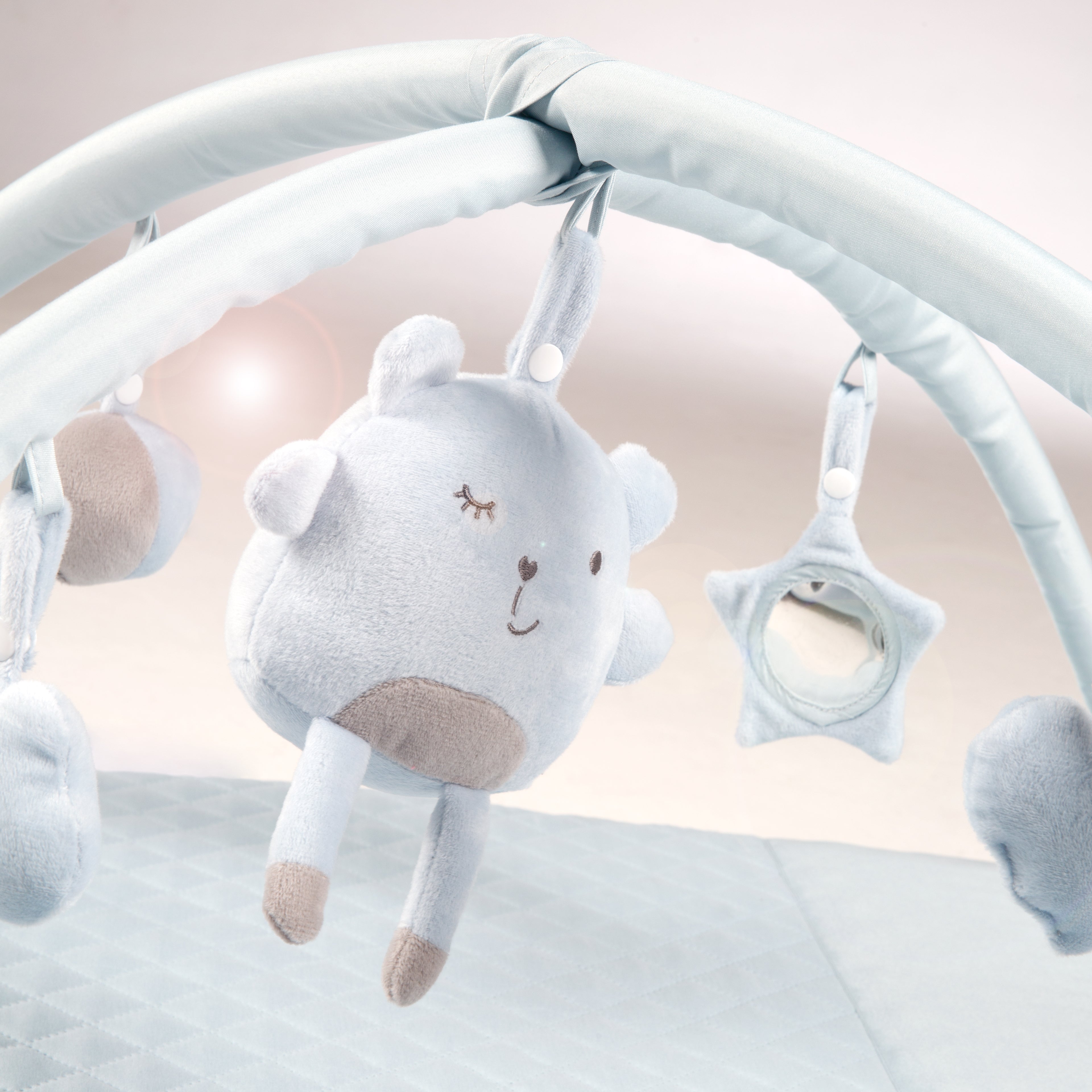 Roba 307075V231 Krabbeldecke mit Spielbogen türkis – Krabbeldecken - Produktbild 6