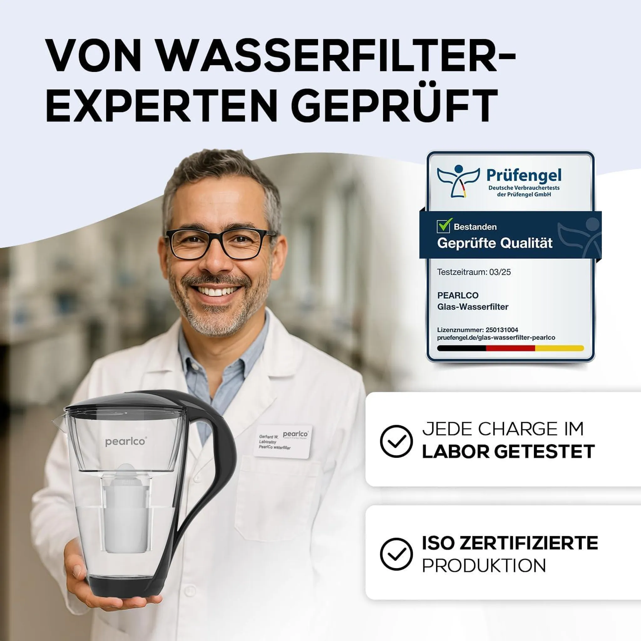 PEARLCO 234210 Glas-Wasserfilter Anthrazit, inkl. 3 Kartuschen, Anthrazit PEARLCO 234210 Glas-Wasserfilter Anthrazit, inkl. 3 Kartuschen, Anthrazit
