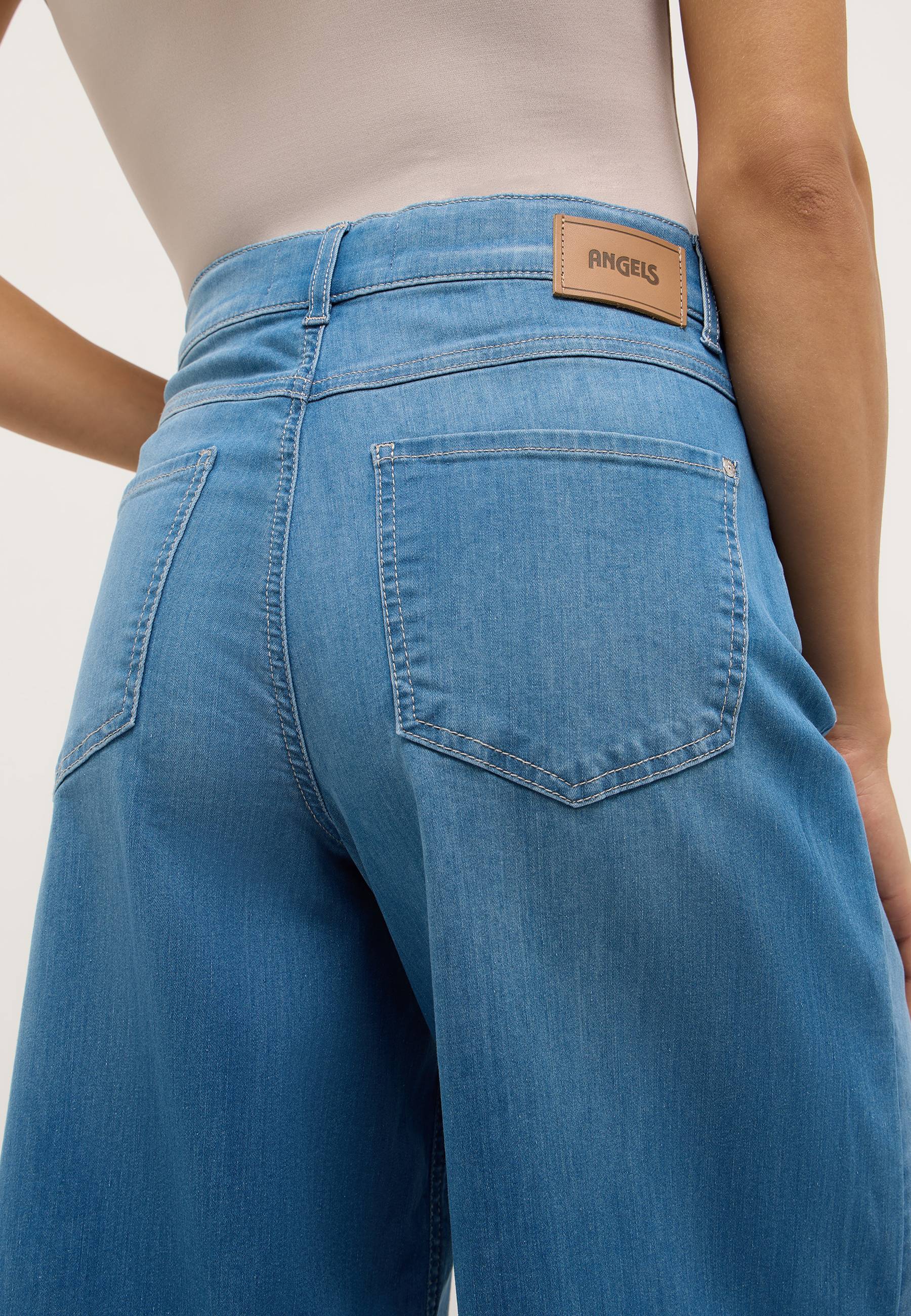 ANGELS 332230032 Damen Jeans Liva Wide Leg - Hellblau - 6