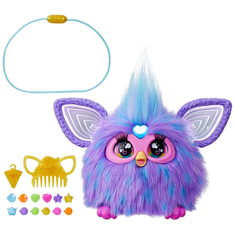 Furby Purple HASBRO Purpur, Hut, Plüsch, Kunst, Kunsthandwerk