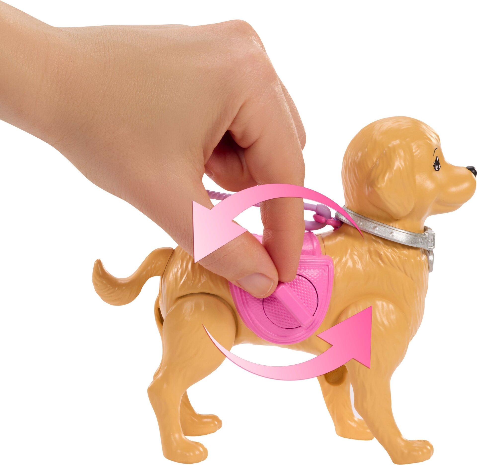 Barbie Malibu Hundespaziergang Spielset, enthält Puppe, Hund zum Spazierengehen und Häufchenmachen & Zubehör - Mattel - Puppe - Mattel - Barbie Malibu Hundespaziergang Spielset, enthält Puppe, Hund zum Spazierengehen und Häufchenmachen &