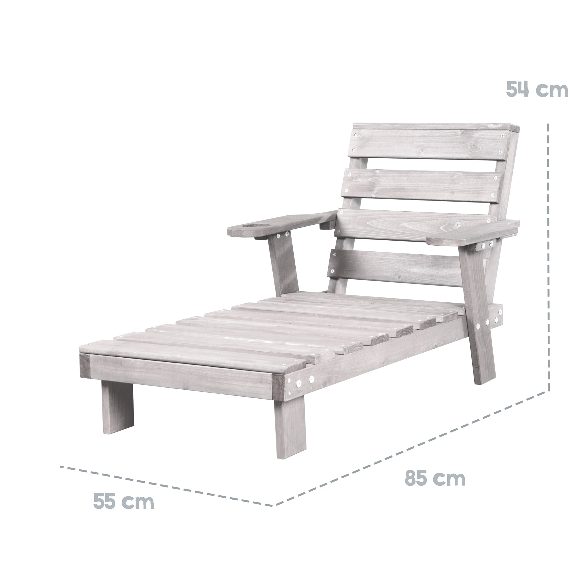 Roba 457008GAV190 Outdoorliege Little Stars grau – Outdoor FSC - Produktbild 7