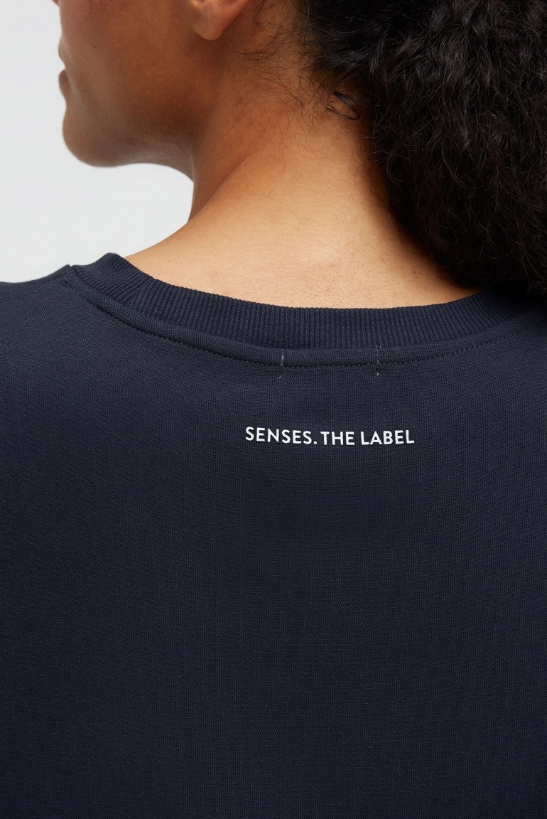 SENSES Kurzarm-Sweatshirt SA:LINE aus Interlock night navy SENSES Kurzarm-Sweatshirt SA:LINE aus Interlock night navy