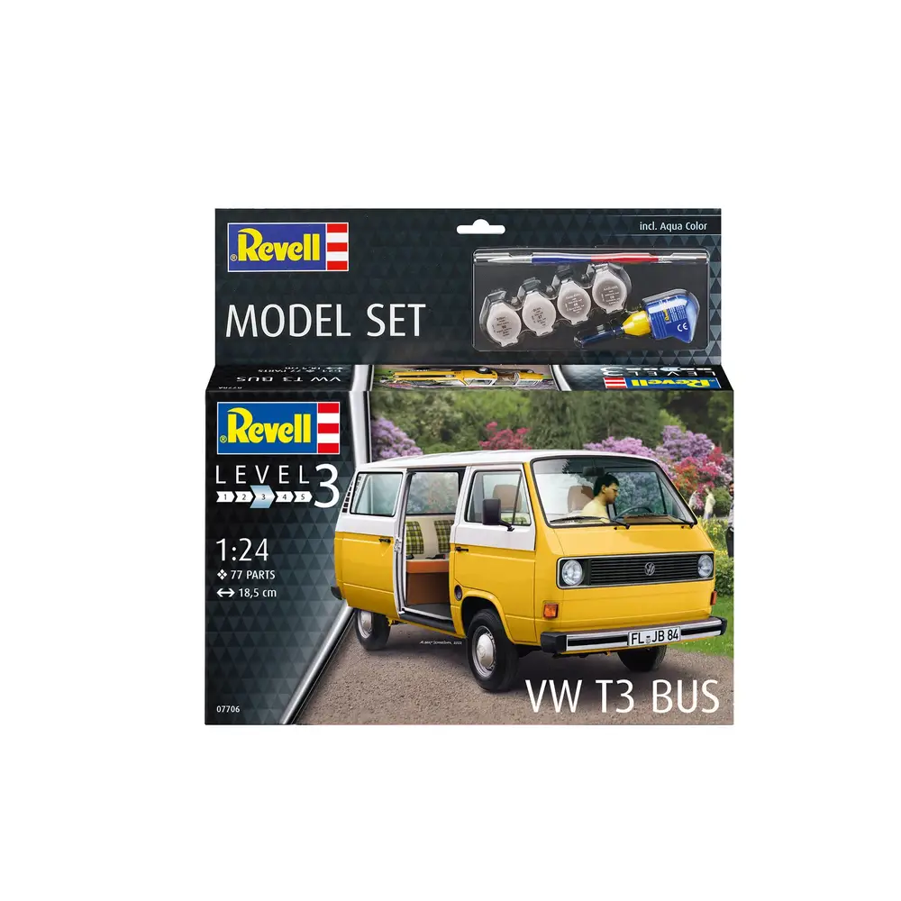 Revell 67706 VW T3 Bus Modellbausatz 1:25 Revell, 67706, VW, T3, Bus, Modellbausatz, 1:25