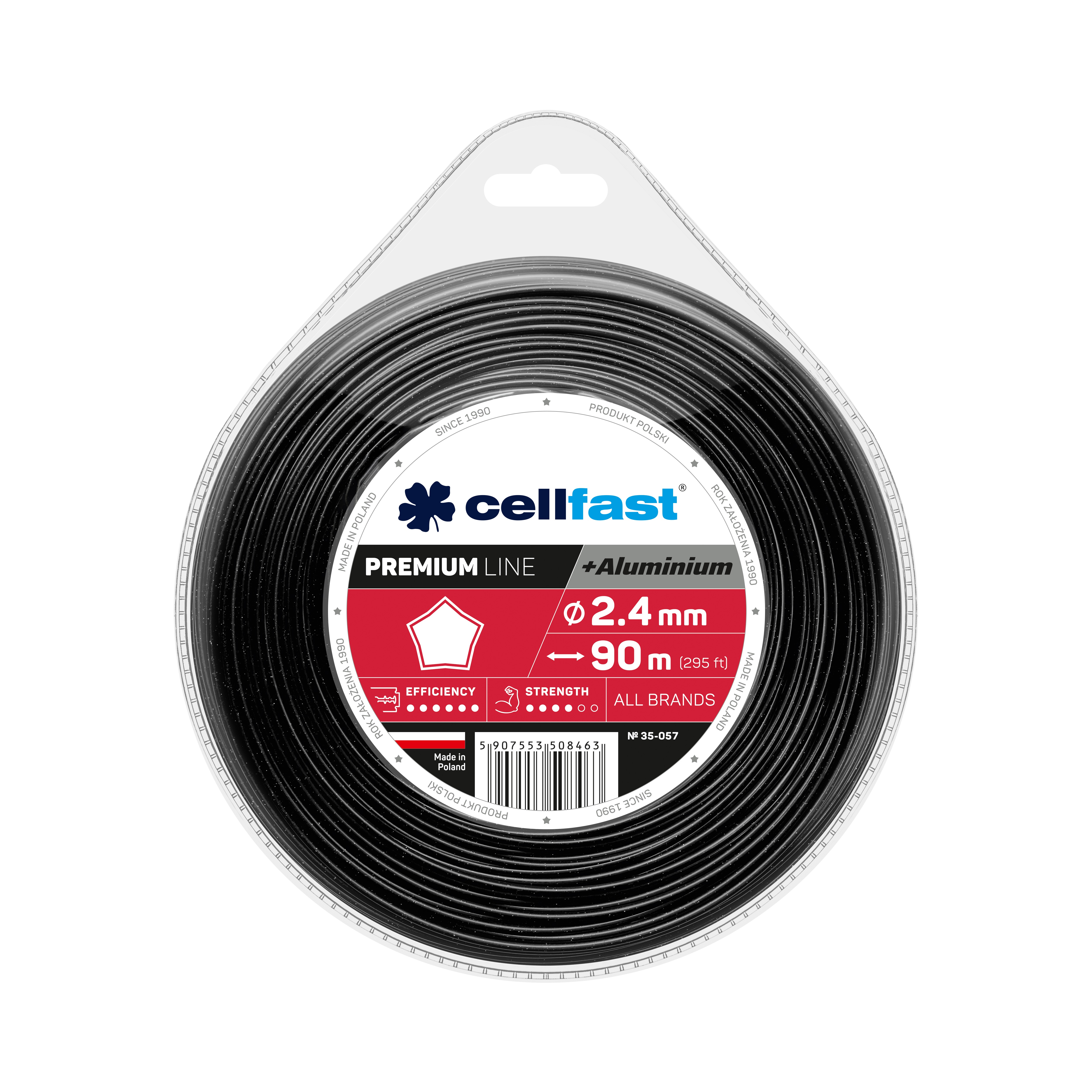Cellfast PREMIUM Mähfäden 2,4 mm x 90 m Stern