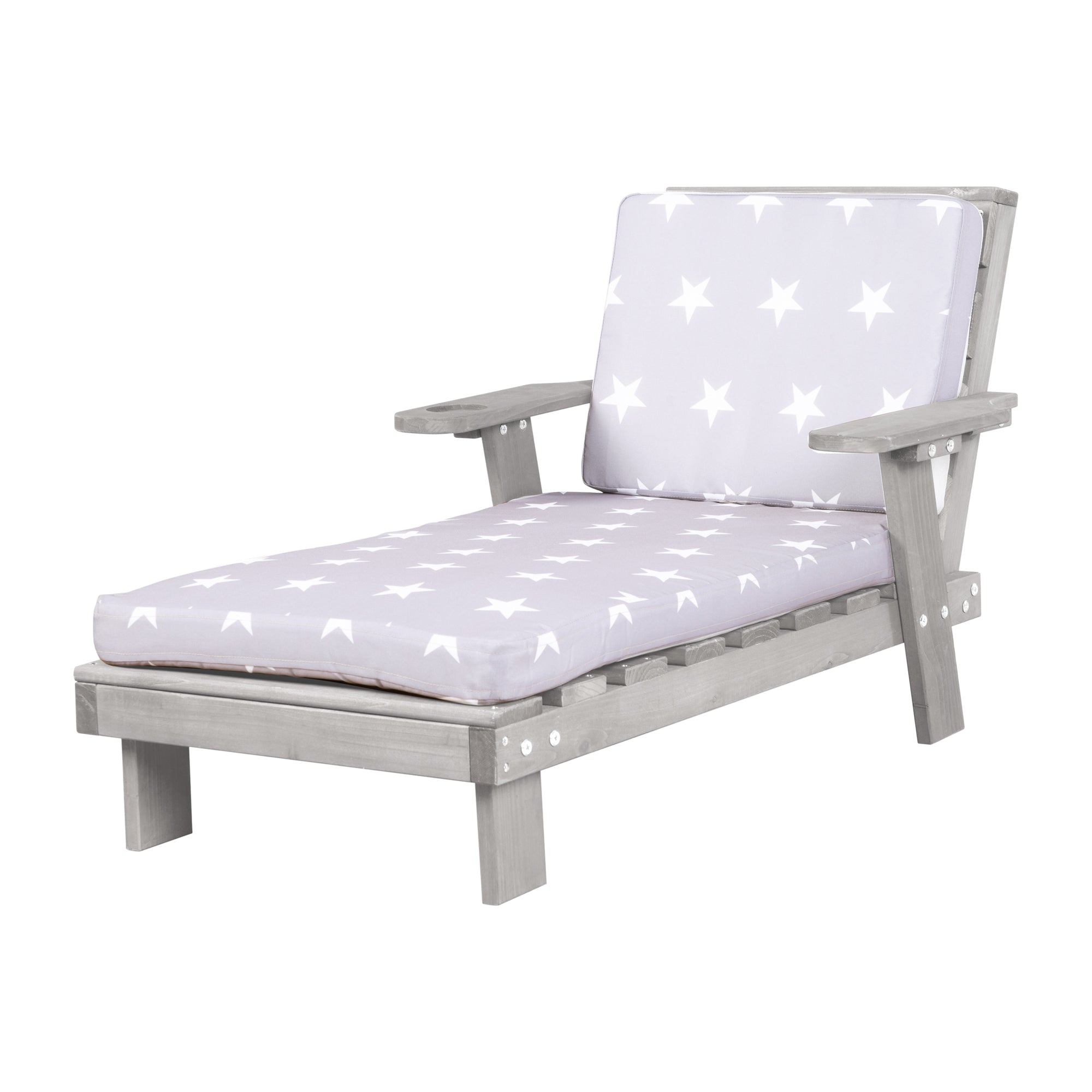 Roba 457008GAV190 Outdoorliege Little Stars grau – Outdoor FSC - Bild 1 Roba 457008GAV190 Outdoorliege Little Stars grau – Outdoor FSC - grau - Outdoor FSC - Produktbild 1