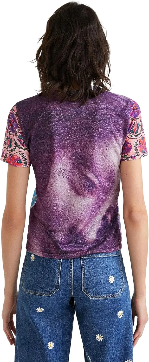 Desigual Damen T-Shirt „Orana Gauguin“ - Mehrfarbig 22SWTKAG GR. XL