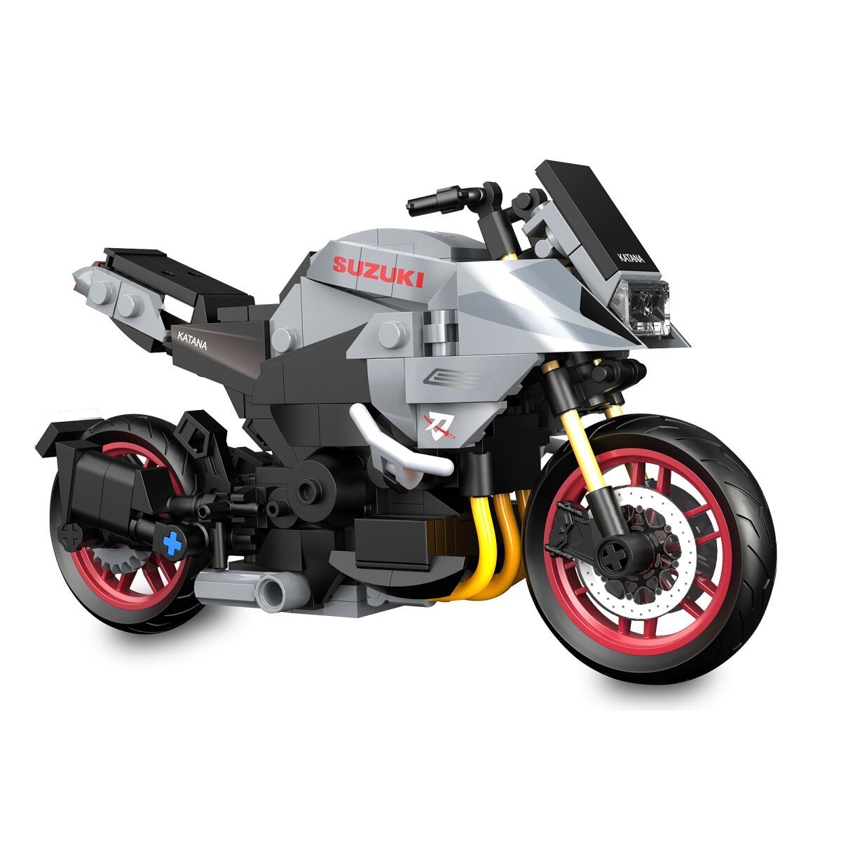 JAMARA CaDA Suzuki Katana 1:12 grau Bricks ab 8 Jahren