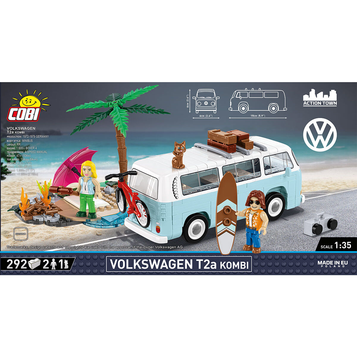 COBI 24617 - VW T2A KOMBI SCALE 1:35 - Bild 4 COBI 24617 - VW T2A KOMBI SCALE 1:35 - Bild 4