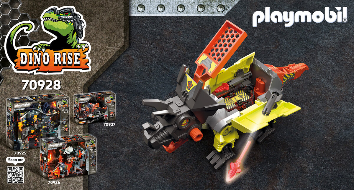 PLAYMOBIL 70928 Robo-Dino Kampfmaschine Spielzeug, Roboter