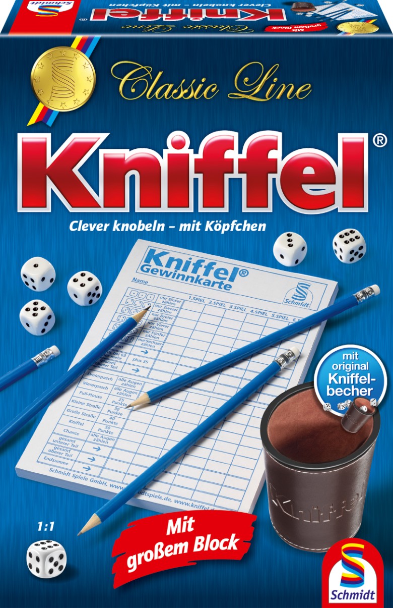 Schmidt Spiele Classic Line Kniffel Stift, Plakat