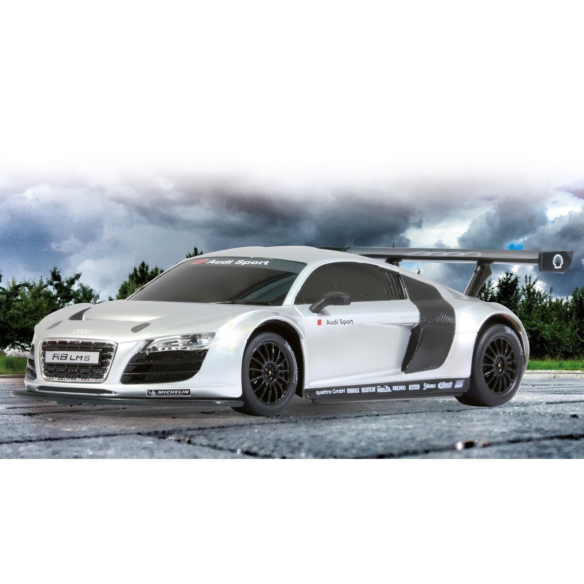 JAMARA Audi R8 LMS 1:24 silber 2,4Ghz ab 6 Jahren