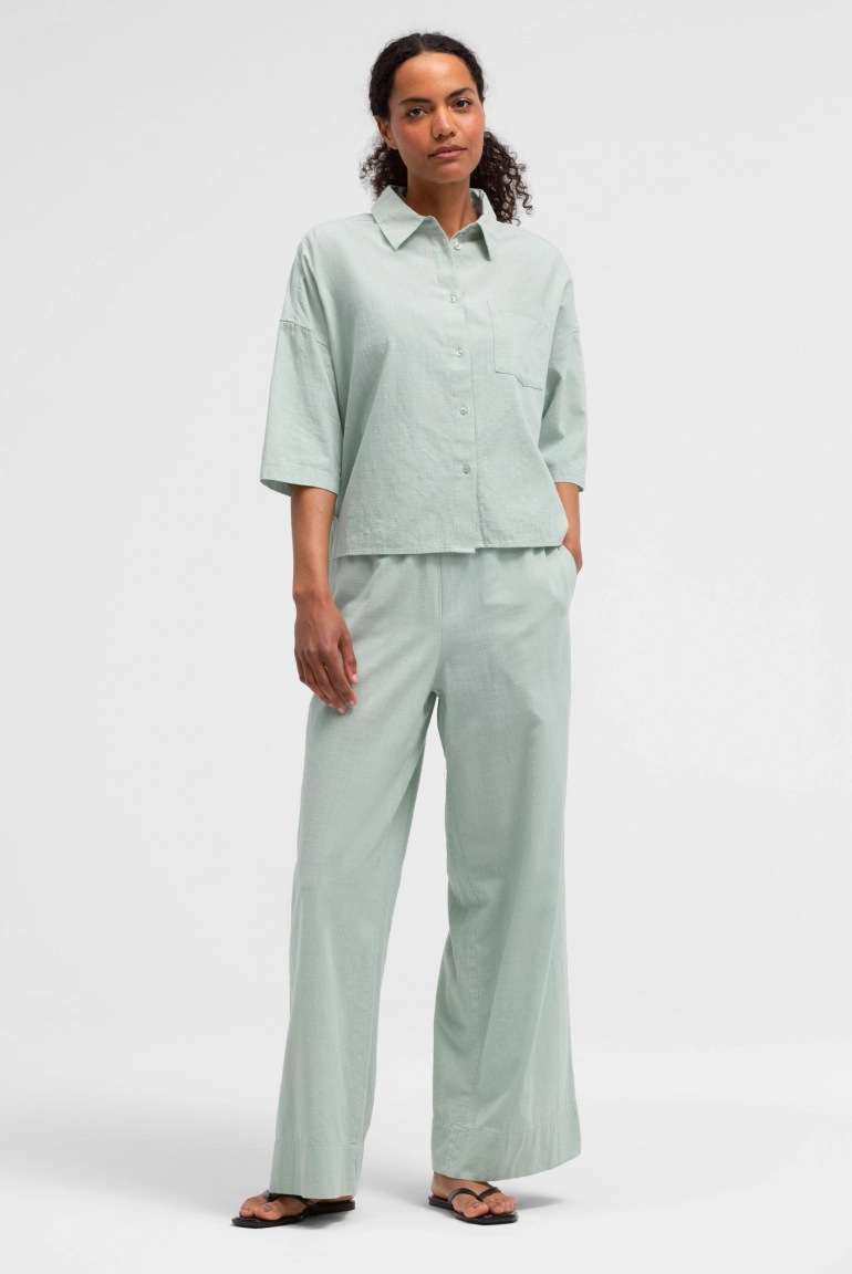 SENSES Kurzarm-Bluse B:EL Cropped pastel lime