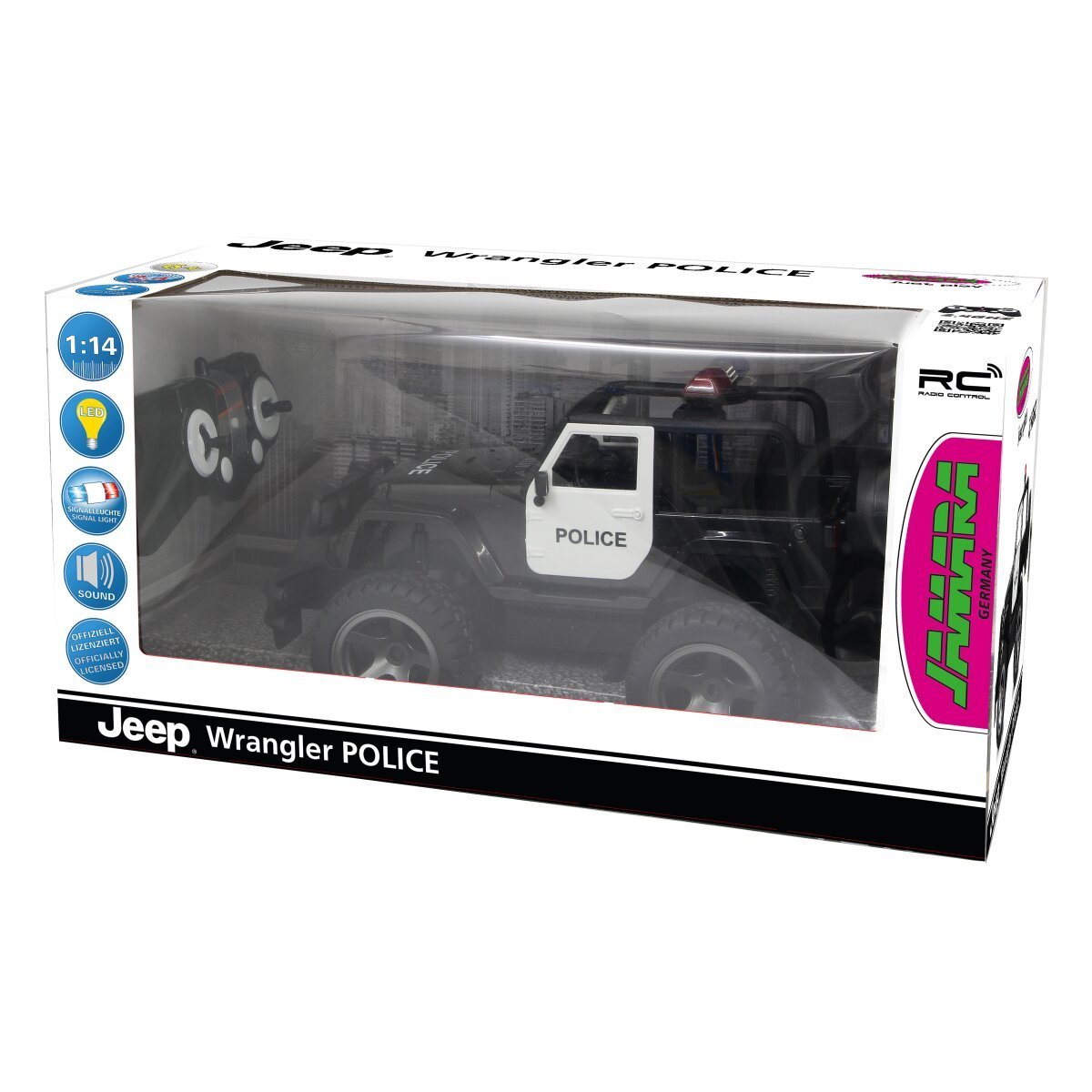 JAMARA Jeep Wrangler Police 1:14 2,4GHz ab 6 Jahren JAMARA Jeep Wrangler Police 1:14 2,4GHz ab 6 Jahren