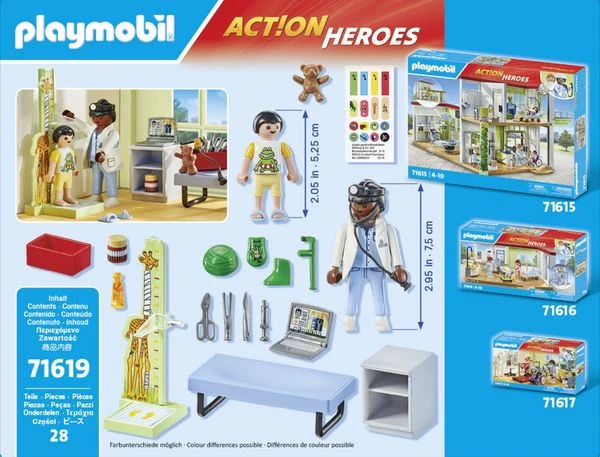 PLAYMOBIL 71619 Kinderarzt Mit Teddybär