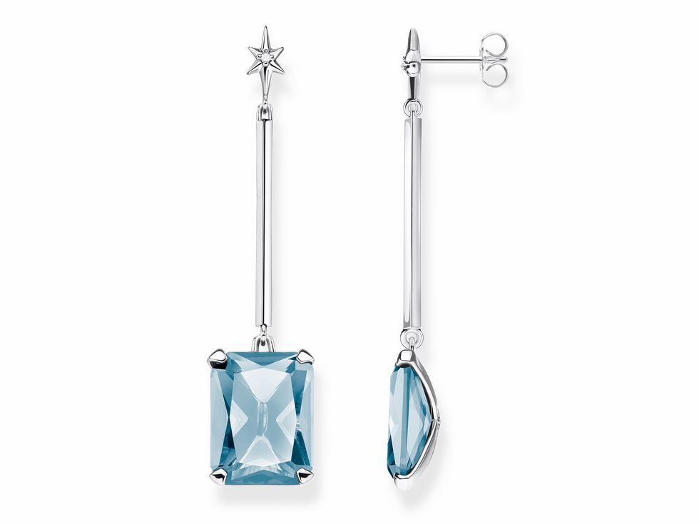 Thomas, Sabo, Ohrringe, Blau, H2071-009-1, Zubehor, Ohrring, Schmuck, Löffel, Edelstein