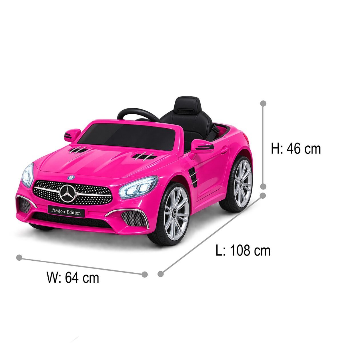 JAMARA Ride-on Mercedes-Benz SL 400 pink 12V ab 3 Jahren