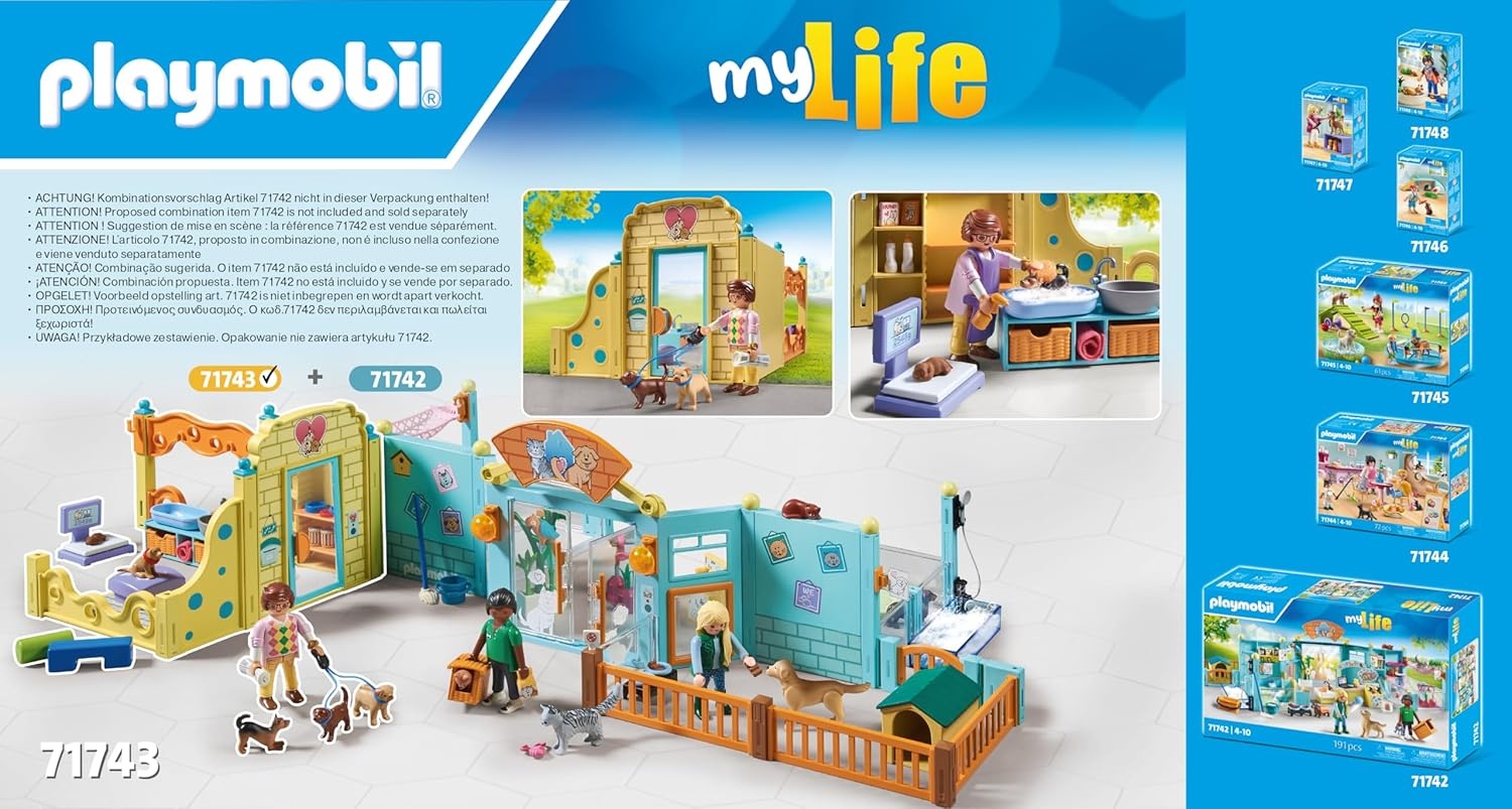 PLAYMOBIL 71743 My Life: Welpenhaus mit Zubehör Spielbereich, Drinnen, Person