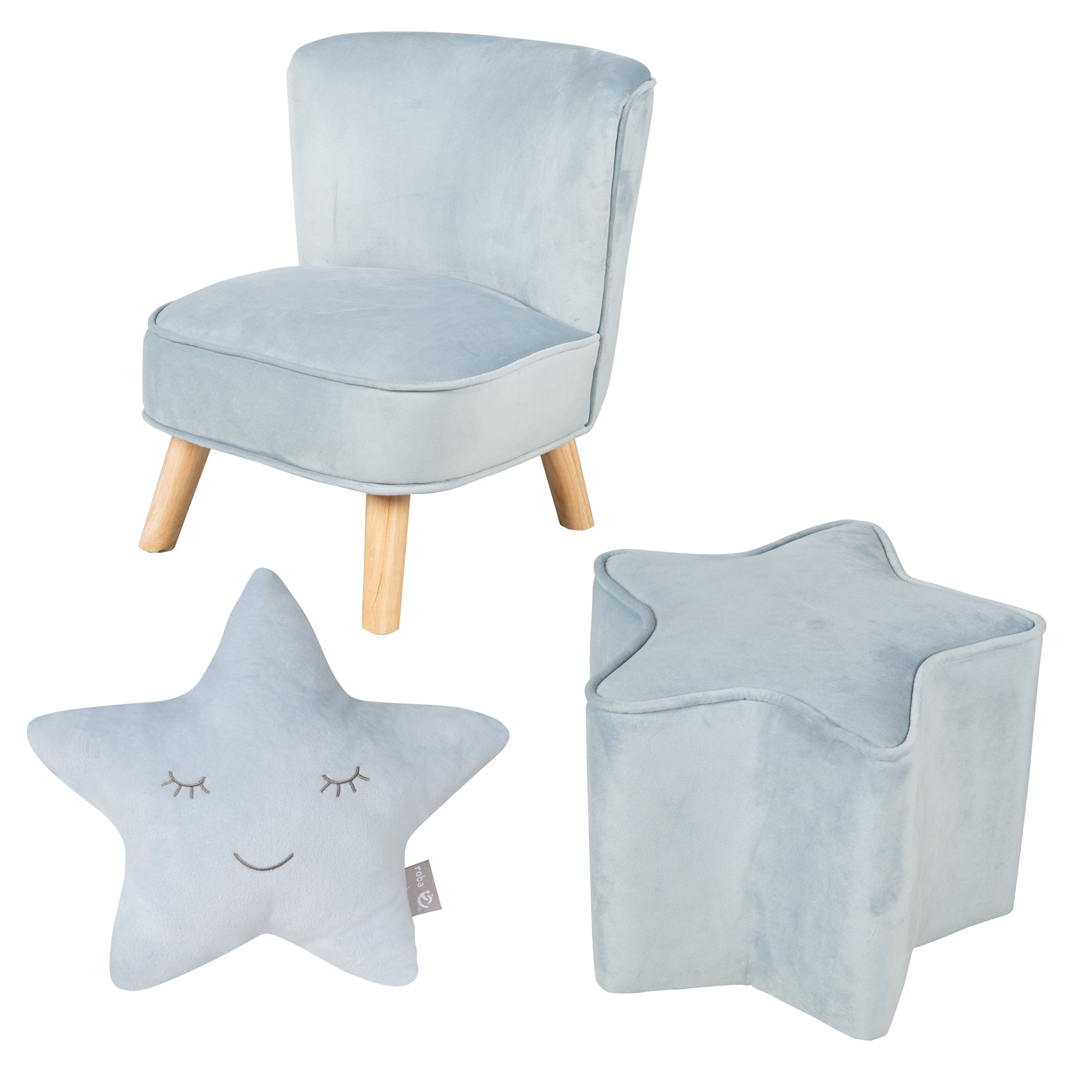 Roba 231S09M3 Lil Sofa Set klein roba Style türkis sky – Spielmöbel - Bild 1 Roba 231S09M3 Lil Sofa Set klein roba Style türkis sky – Spielmöbel - sky - Spielmöbel - Produktbild 1